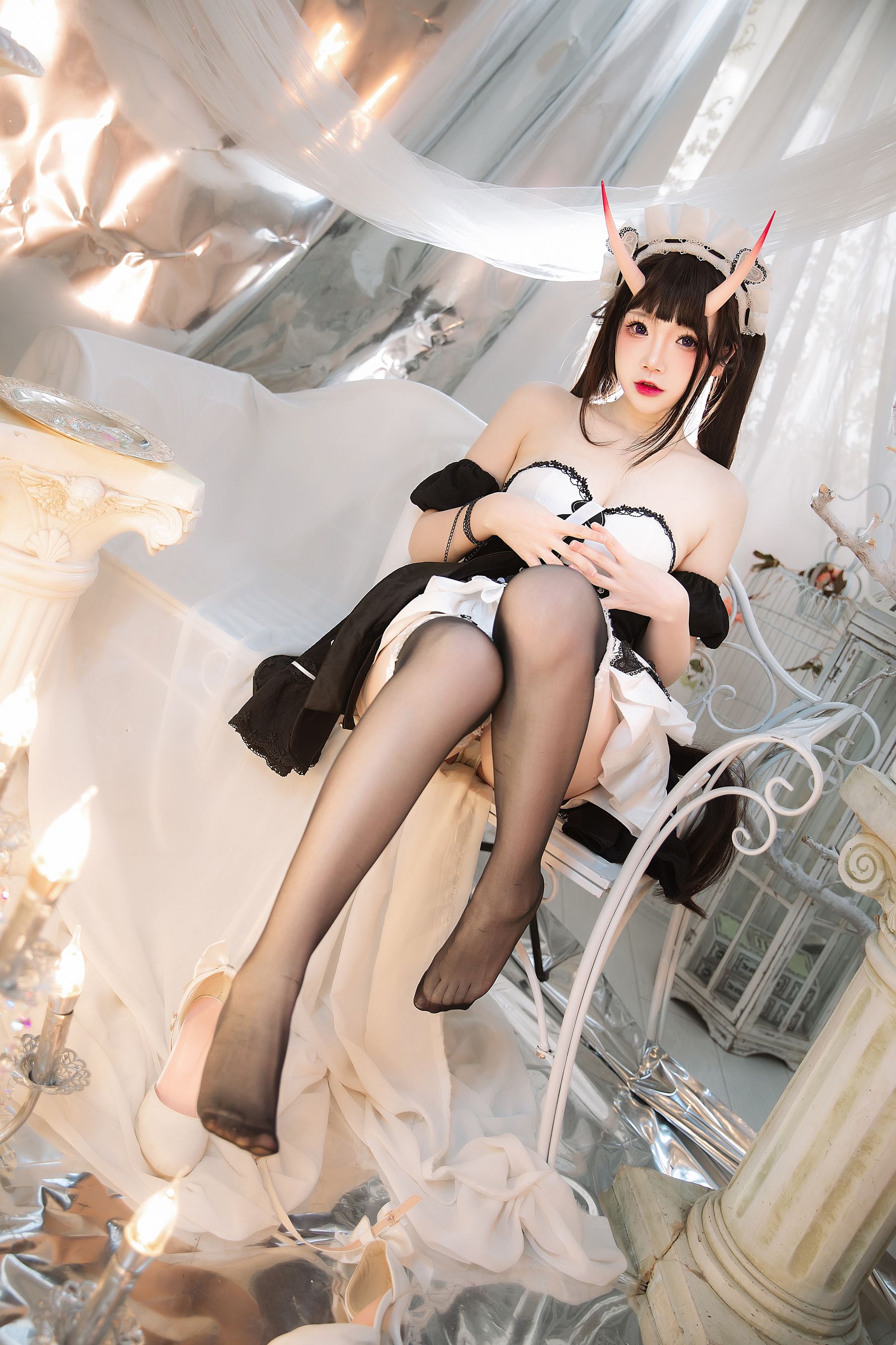 动漫博主雪晴Astra – 能代女仆 Cosplay-第53张