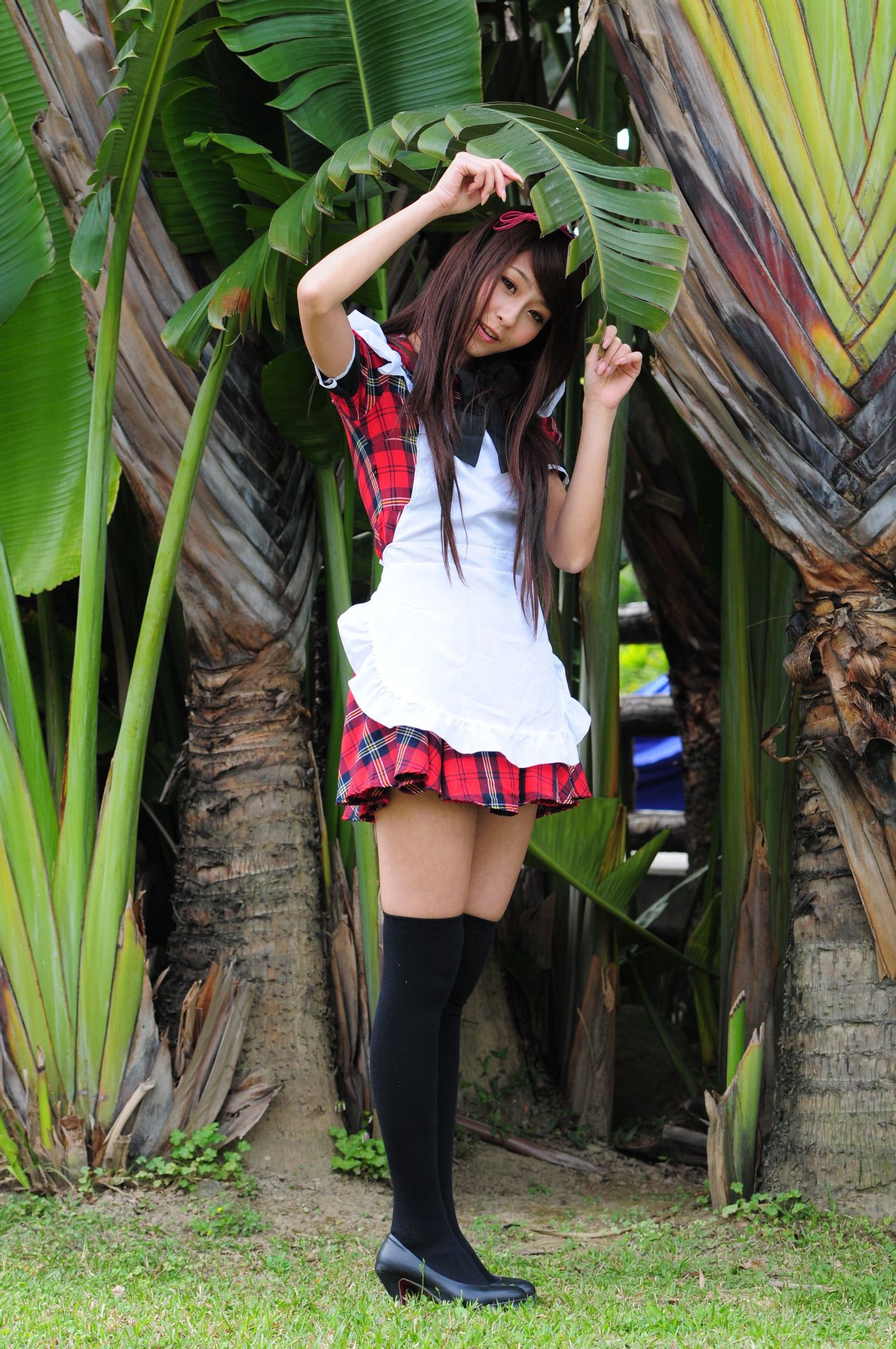 winnie小雪@庄温妮《校园长筒袜女仆美拍》 Cosplay-第29张