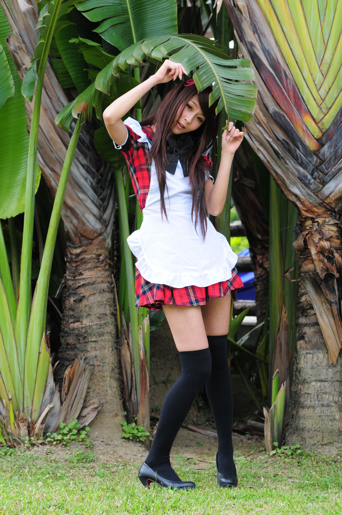 winnie小雪@庄温妮《校园长筒袜女仆美拍》 Cosplay-第30张