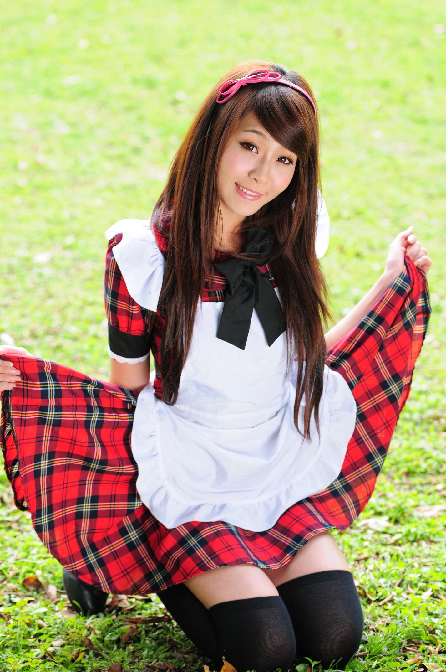 winnie小雪@庄温妮《校园长筒袜女仆美拍》 Cosplay-第28张