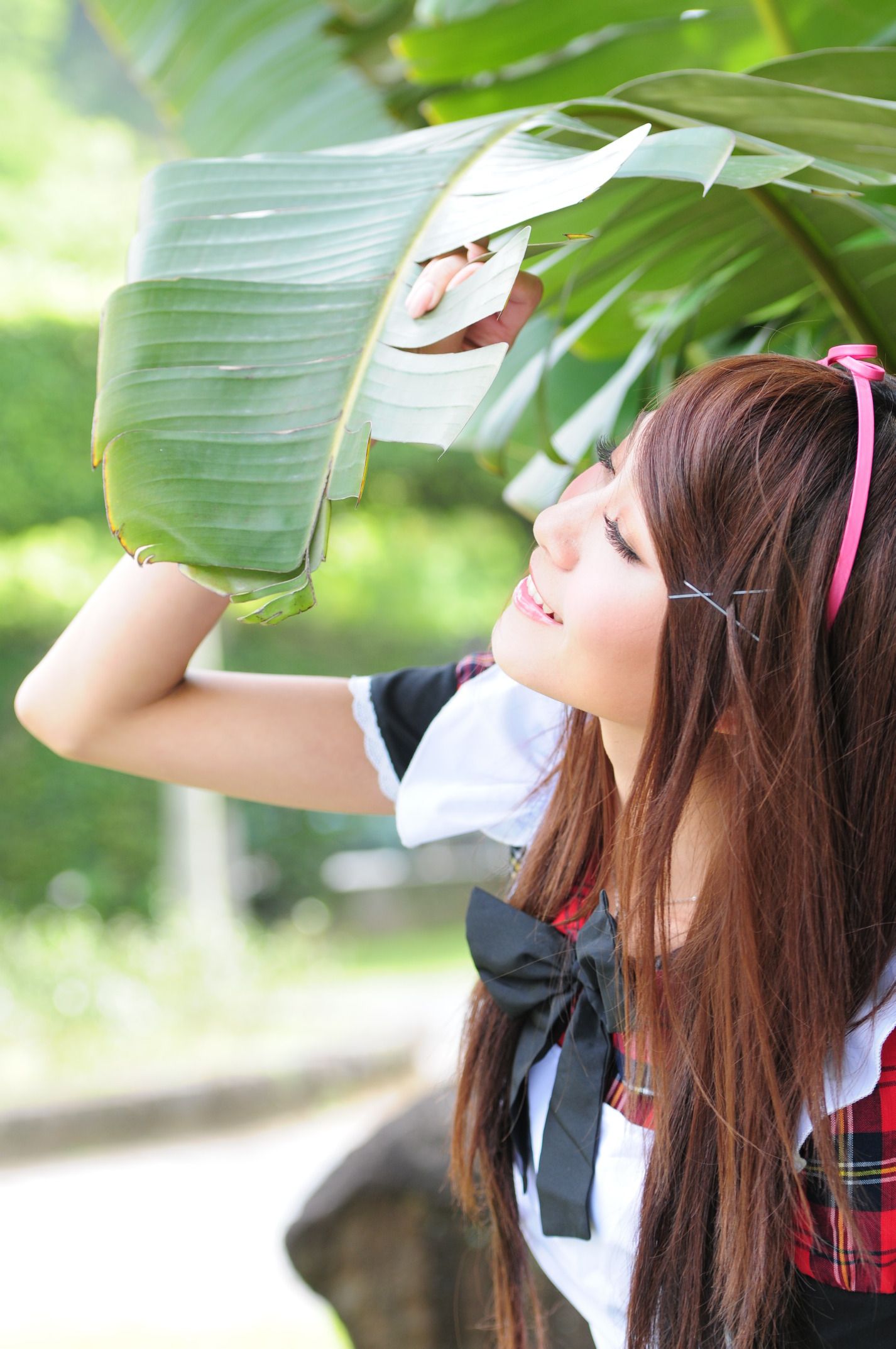 winnie小雪@庄温妮《校园长筒袜女仆美拍》 Cosplay-第38张