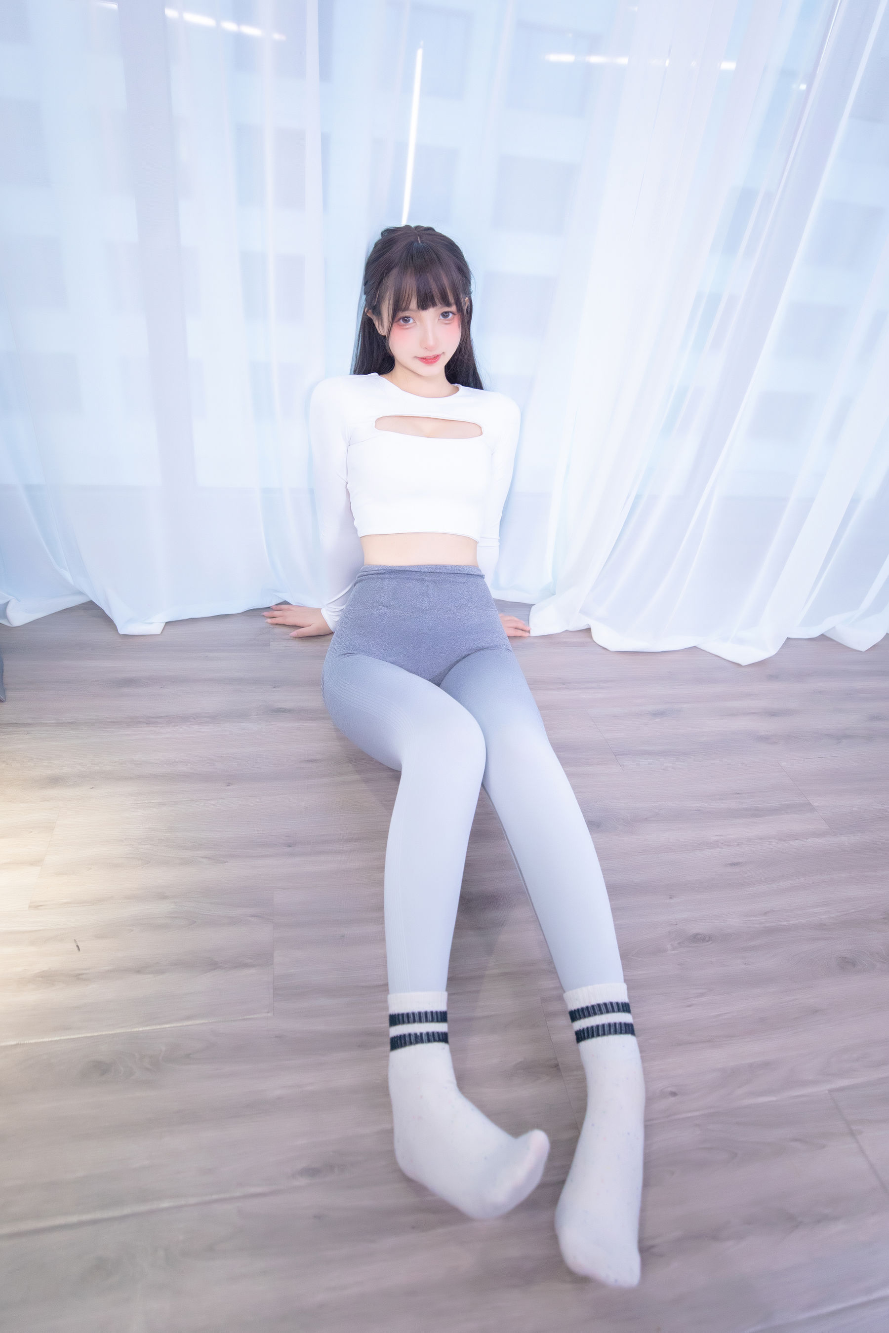 萝莉神楽板真冬 瑜伽少女 Cosplay-第29张