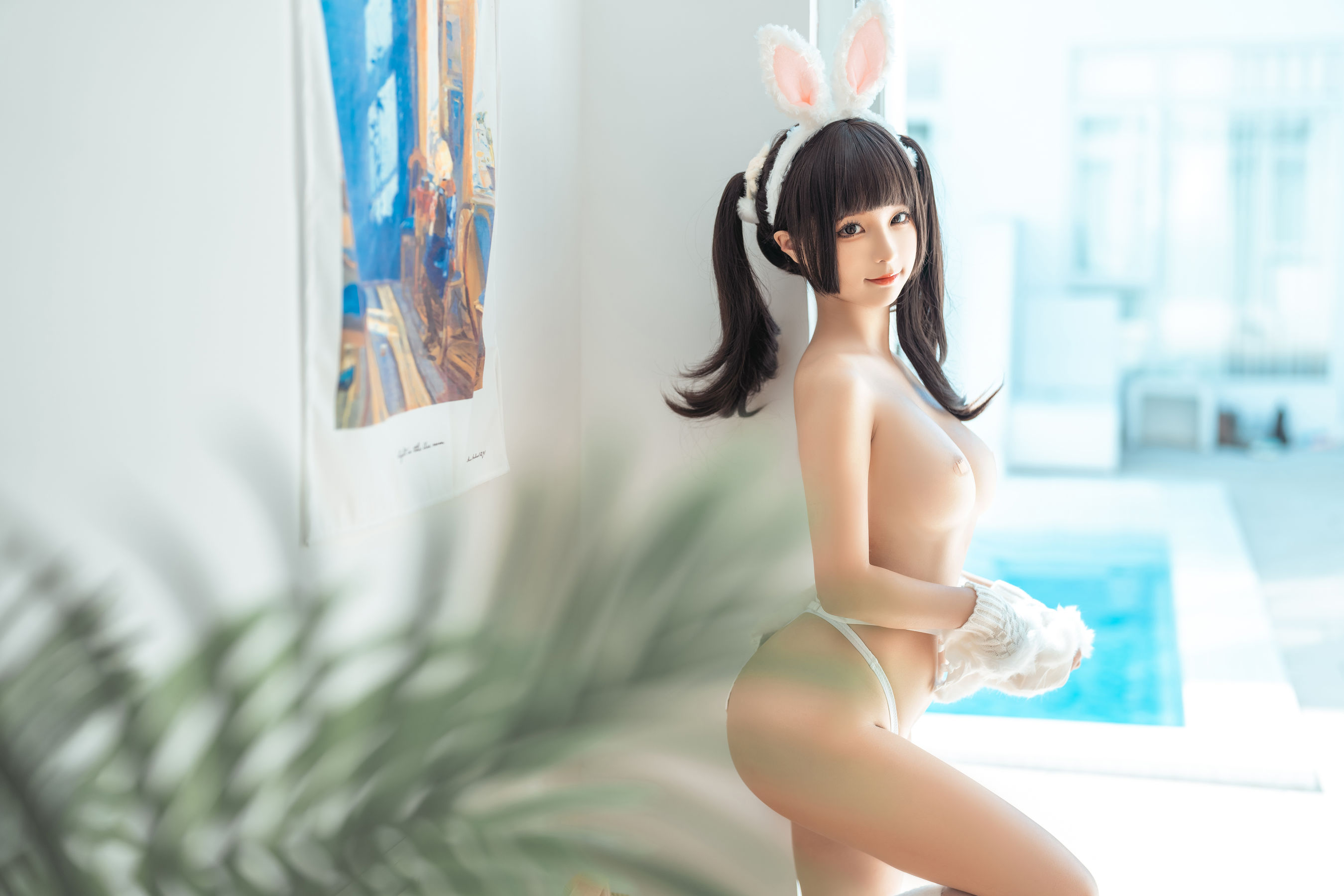 动漫博主蠢沫沫 – 绵绵兔 Cosplay-第22张