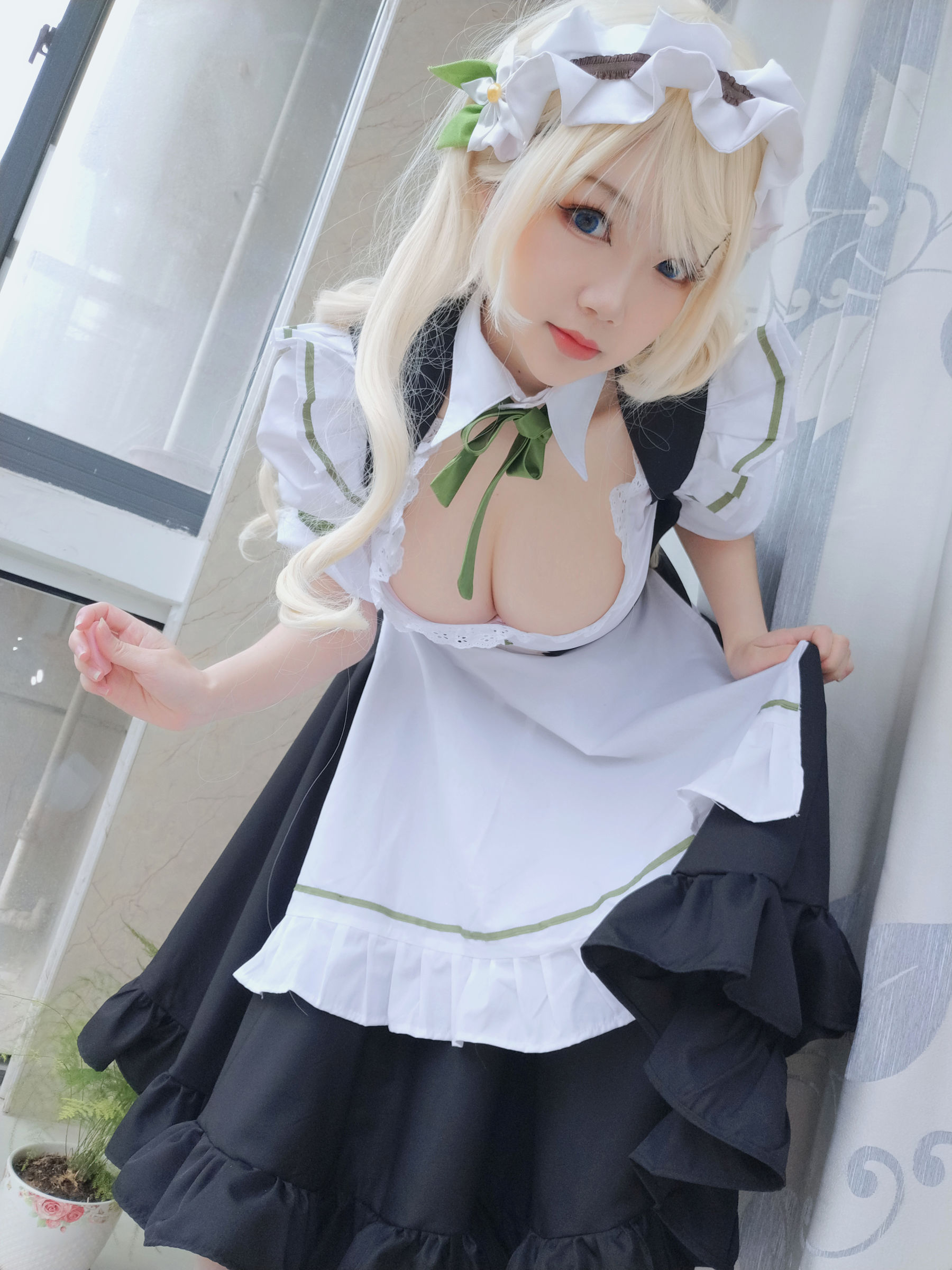 动漫博主雪晴Astra – 女仆 Cosplay-第22张
