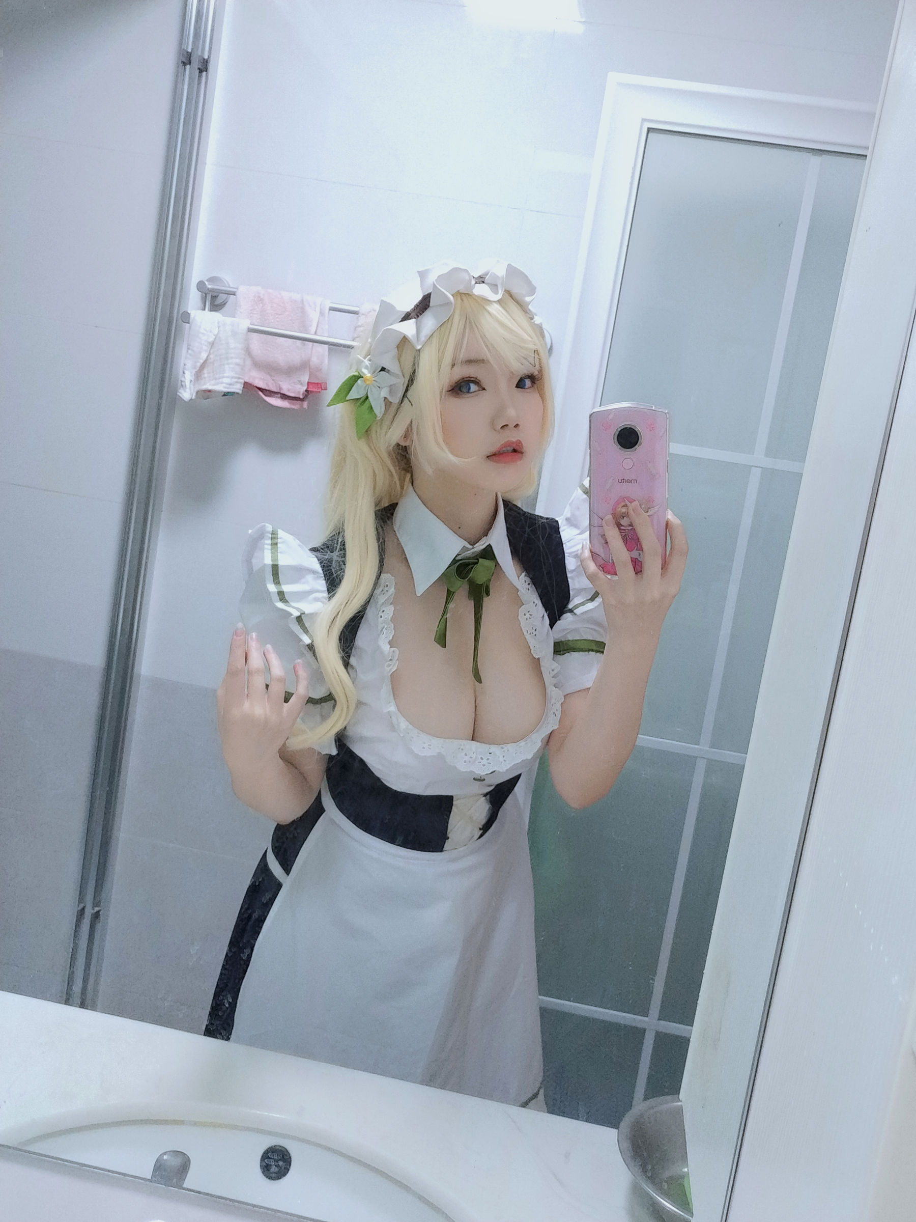 动漫博主雪晴Astra – 女仆 Cosplay-第30张