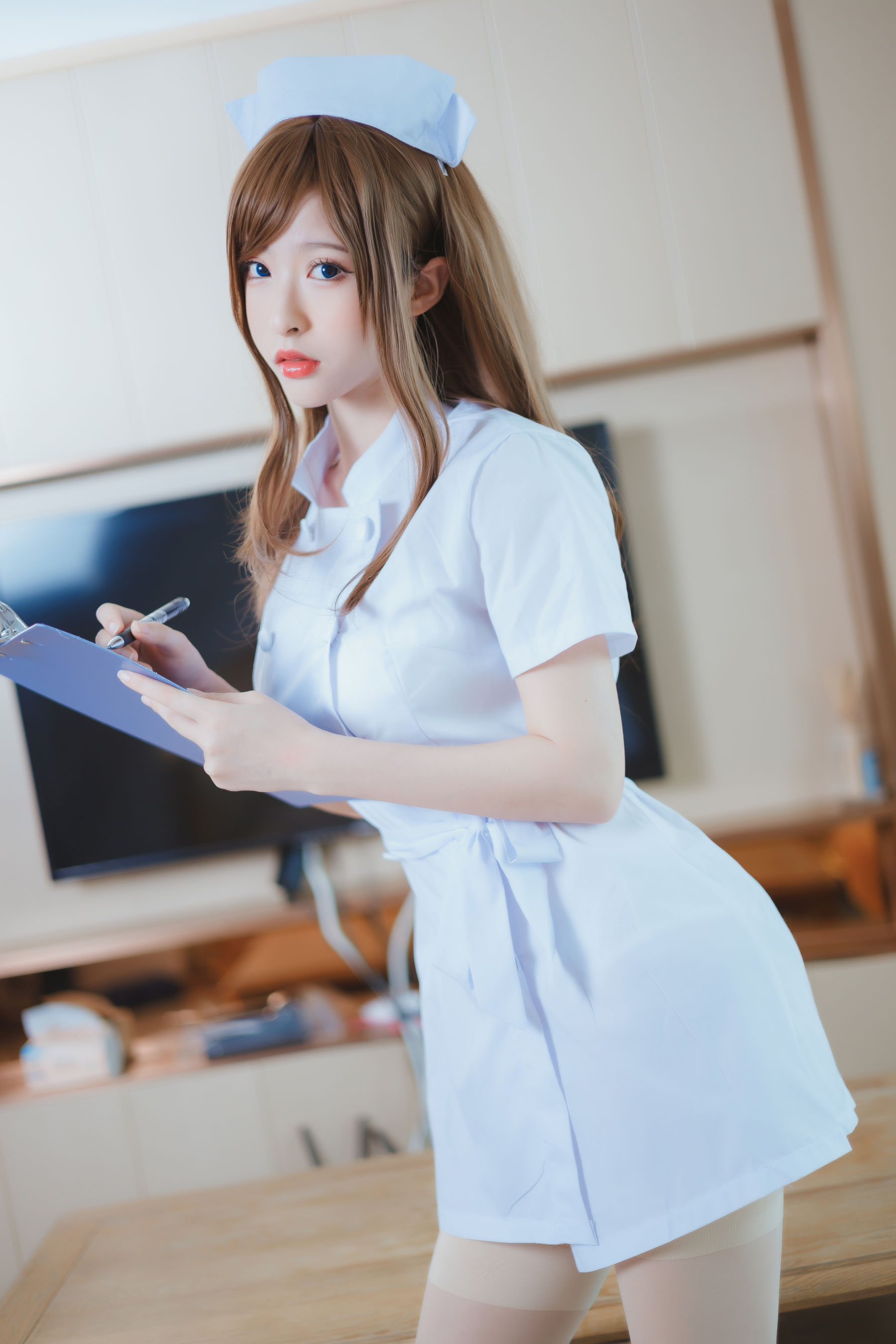 尤物清水由乃 – 家庭护士 Cosplay-第56张