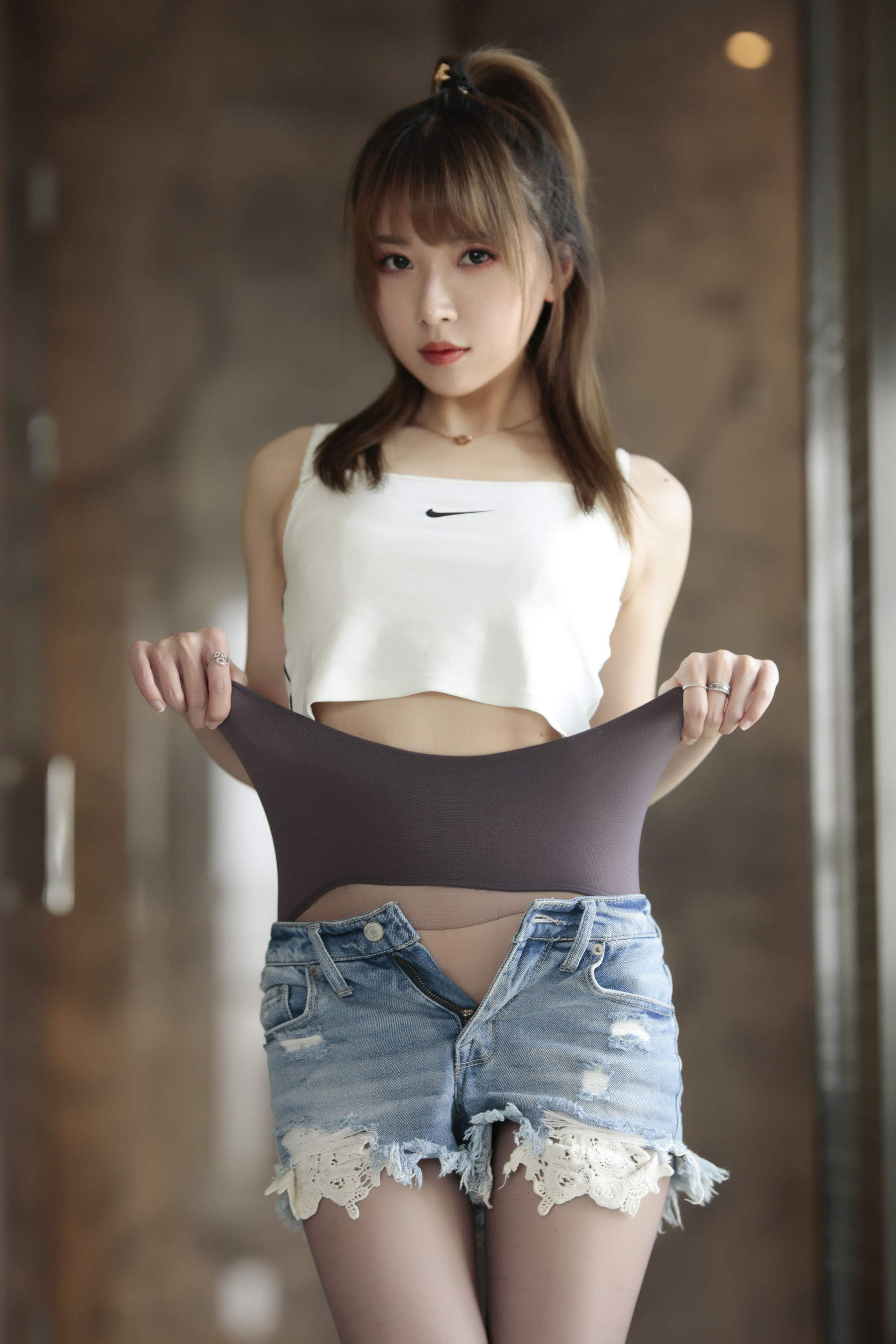 斗鱼主播小女巫露娜 – 牛仔小裤裤 Cosplay-第32张