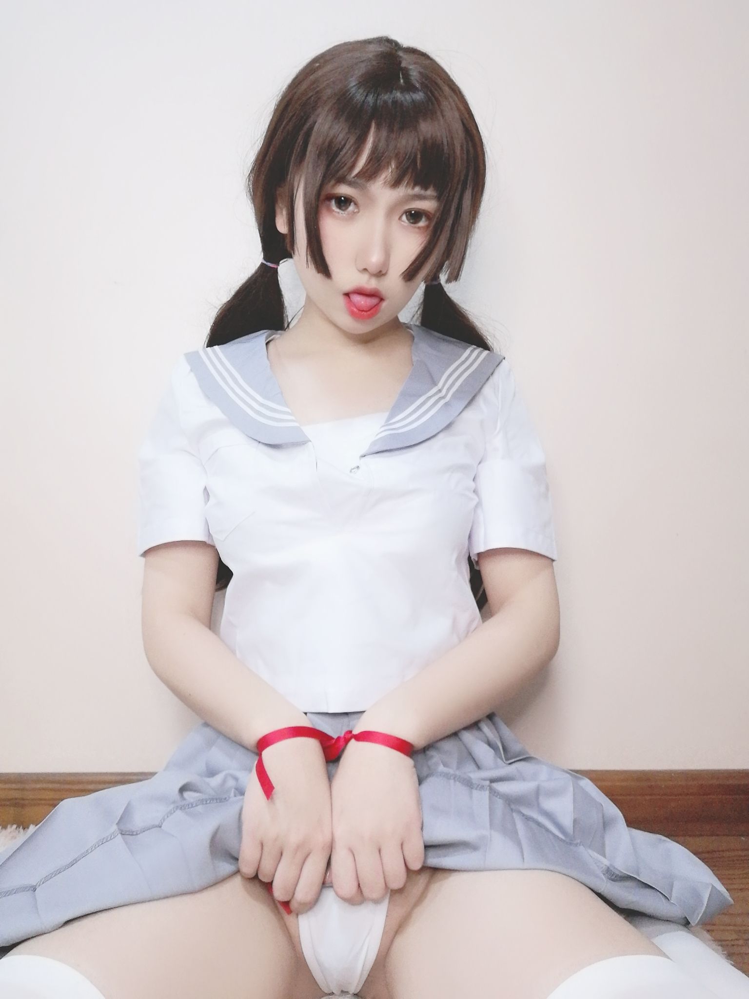[Cosplay写真] 芋圆侑子SJ_ – 白丝jk Cosplay-第58张