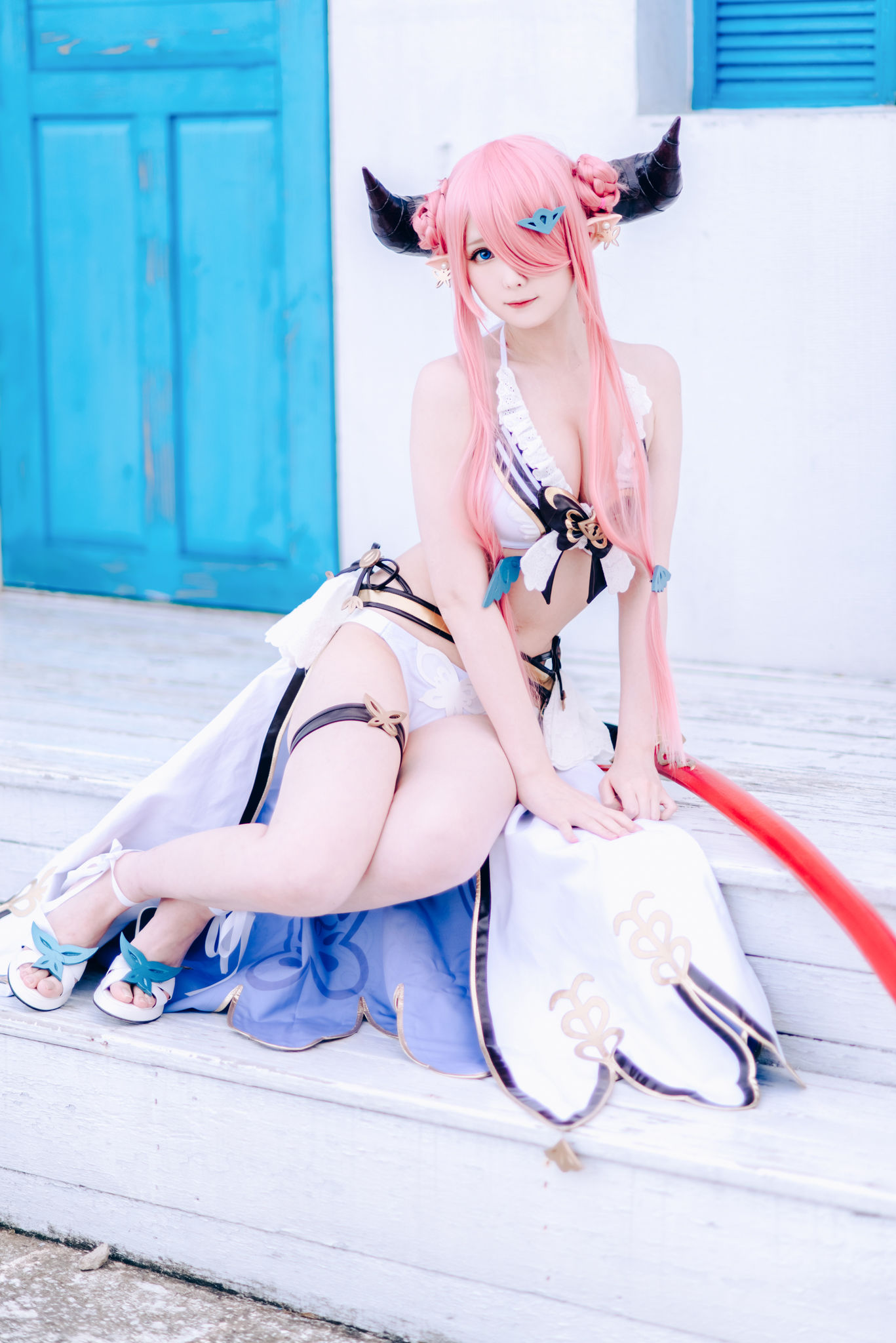 微博妹纸霜月shimo – 碧蓝幻想 娜尔梅亚 Cosplay-第25张