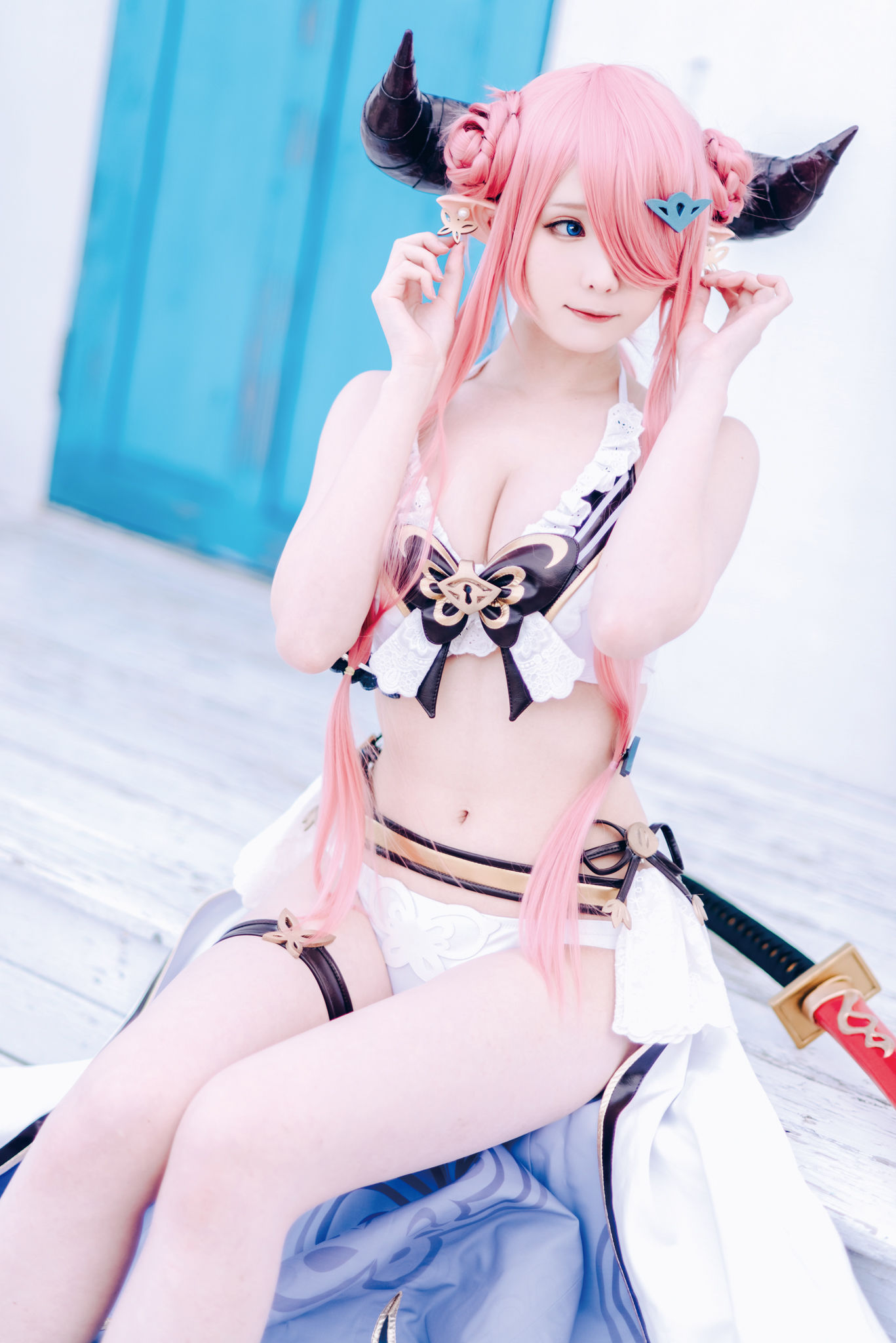 微博妹纸霜月shimo – 碧蓝幻想 娜尔梅亚 Cosplay-第28张