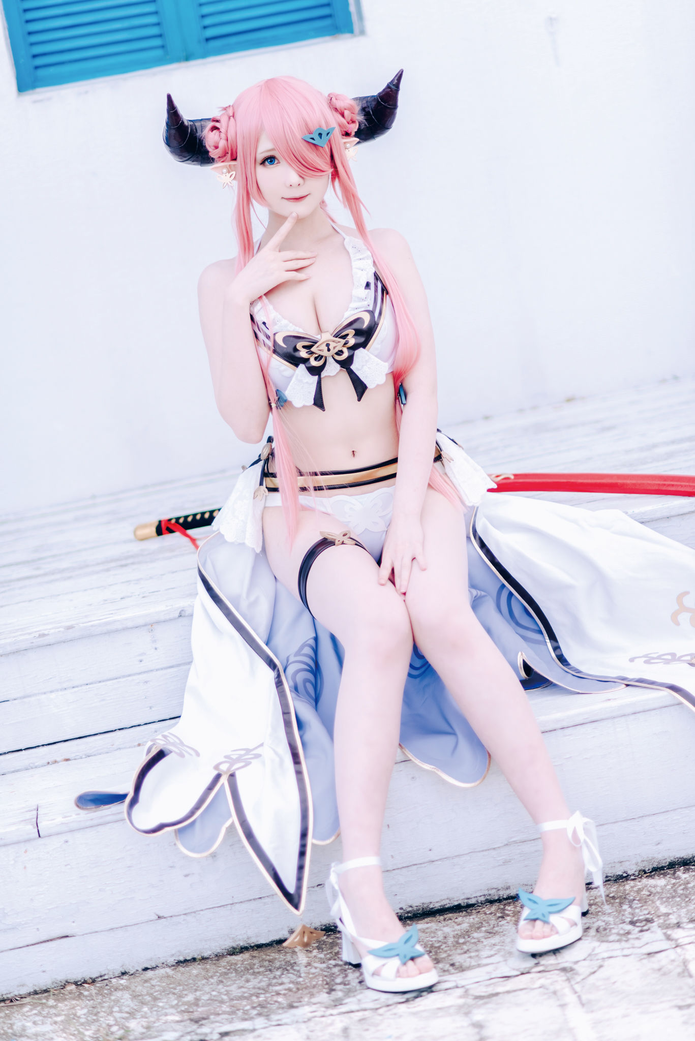 微博妹纸霜月shimo – 碧蓝幻想 娜尔梅亚 Cosplay-第29张