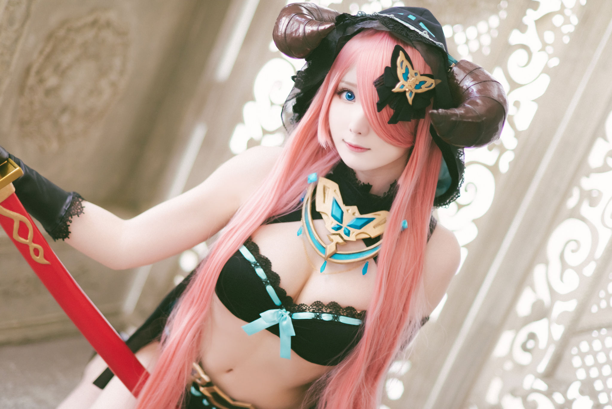 微博妹纸霜月shimo – 碧蓝幻想 娜尔梅亚 Cosplay-第33张