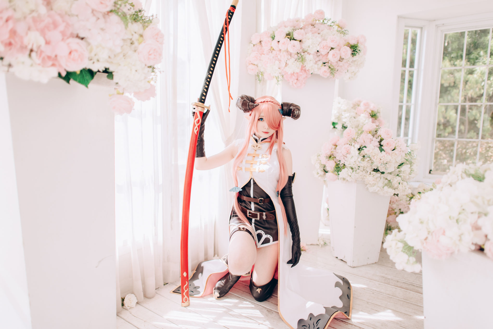 微博妹纸霜月shimo – 碧蓝幻想 娜尔梅亚 Cosplay-第31张