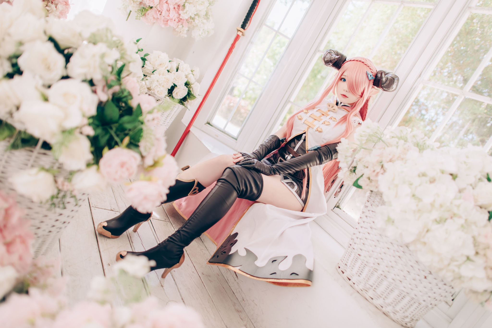 微博妹纸霜月shimo – 碧蓝幻想 娜尔梅亚 Cosplay-第32张
