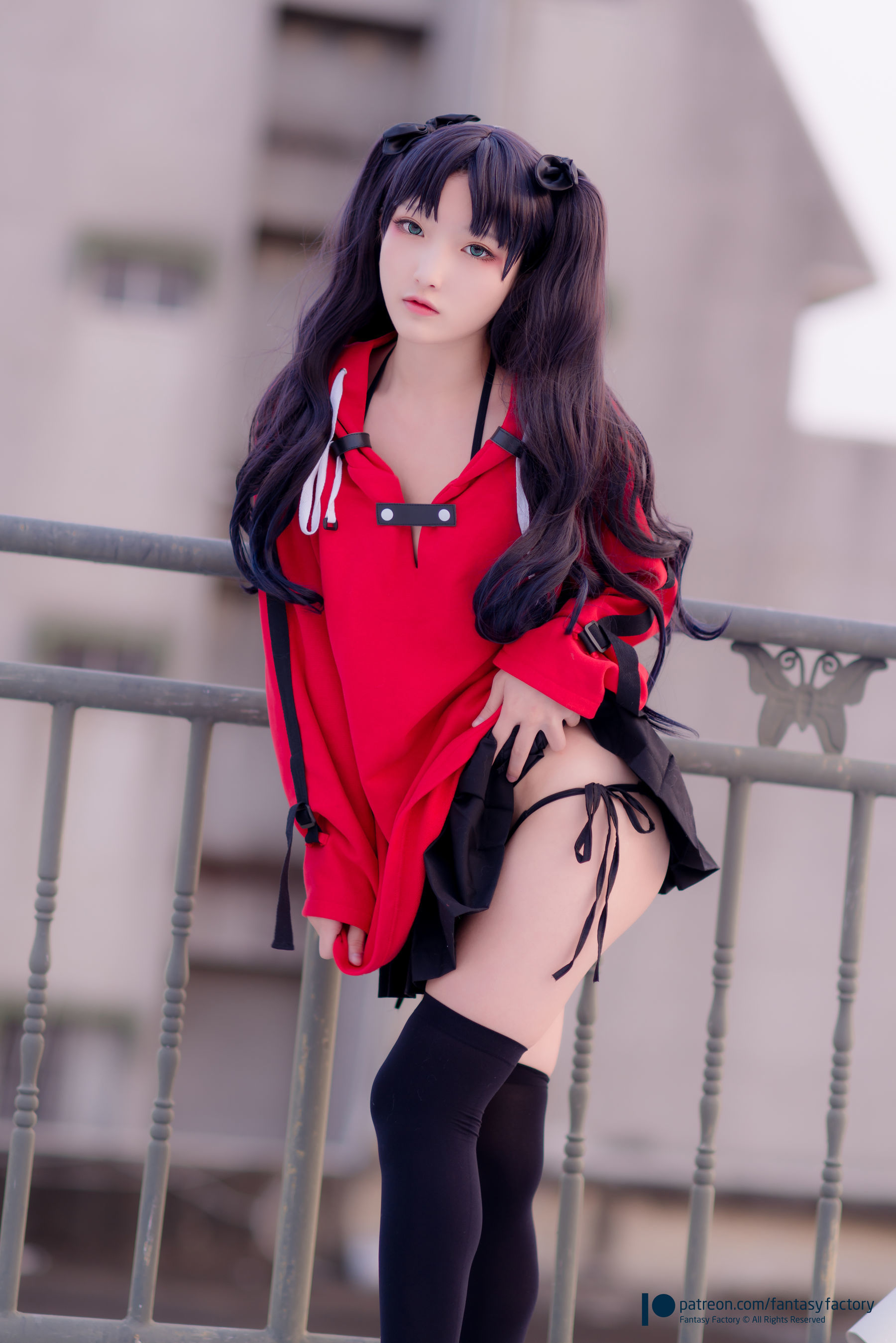 [Fantasy Factory] 小丁Cosplay – 单车少女 黑胶 情趣网衫 Cosplay-第39张
