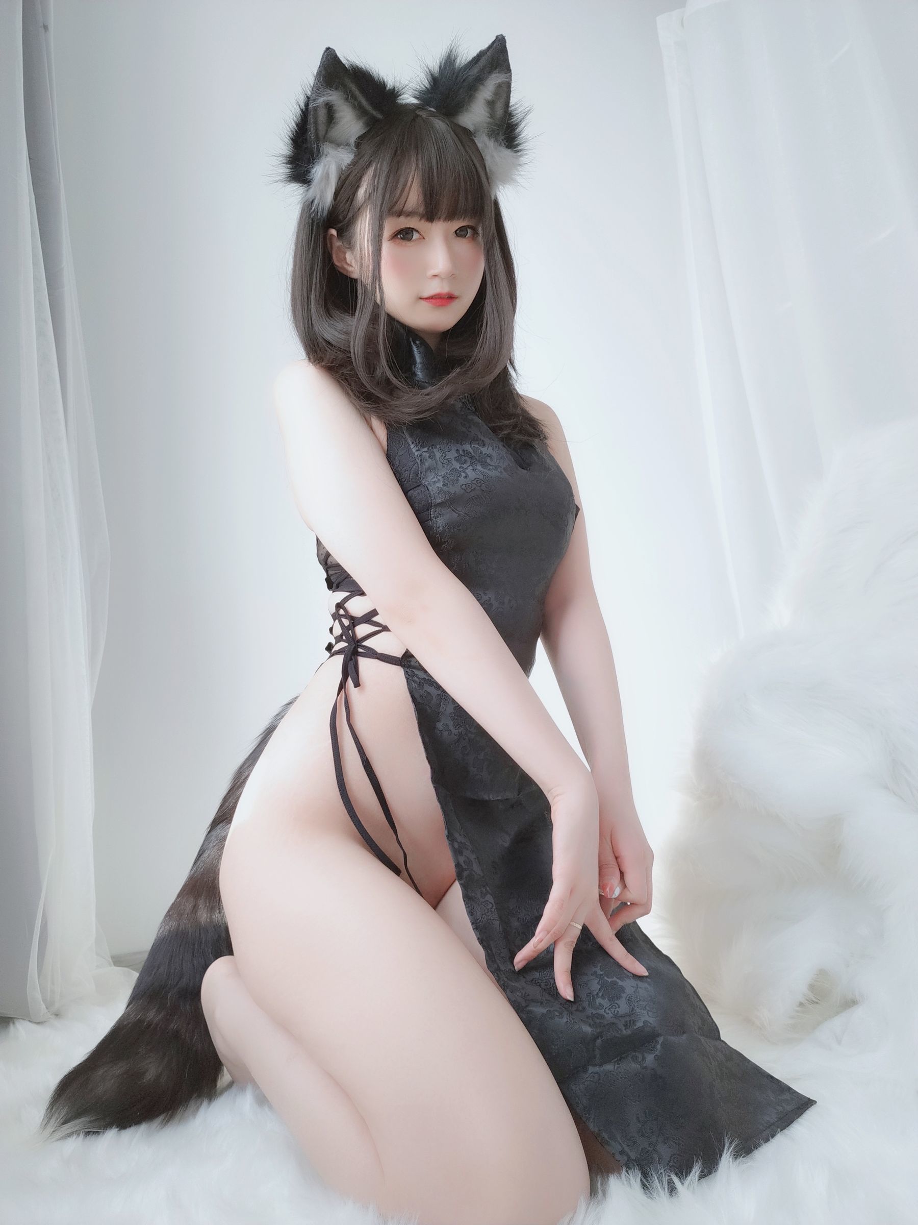 Coser小姐姐白银 小黑狼 Cosplay-第84张