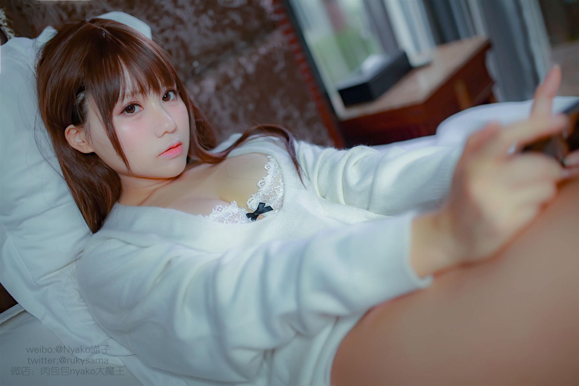 萌妹子Nyako喵子 欲求不满的老师 Cosplay-第85张