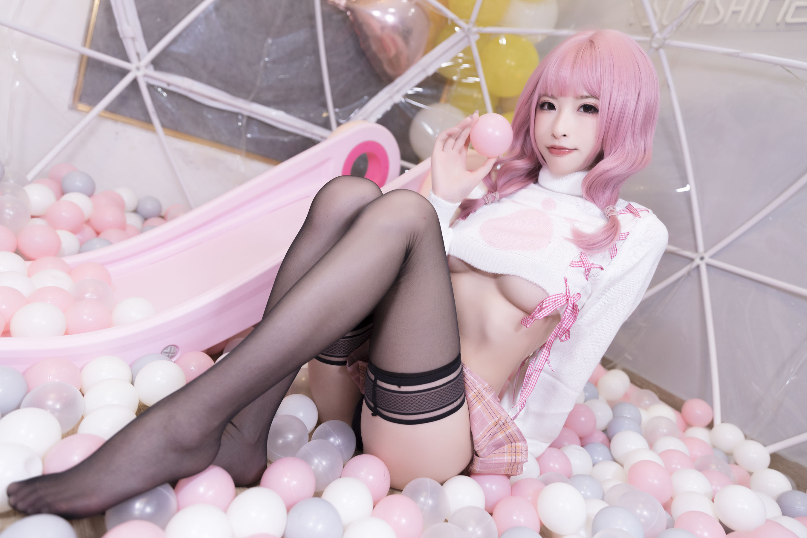尤物清水由乃 – 粉色南半球 Cosplay-第29张