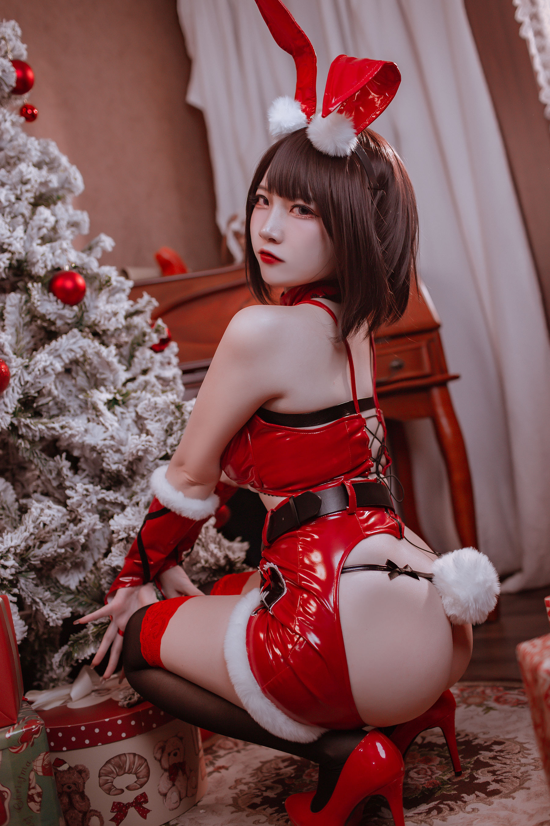 人气Coser二佐Nisa – 圣诞佐佐 Cosplay-第29张