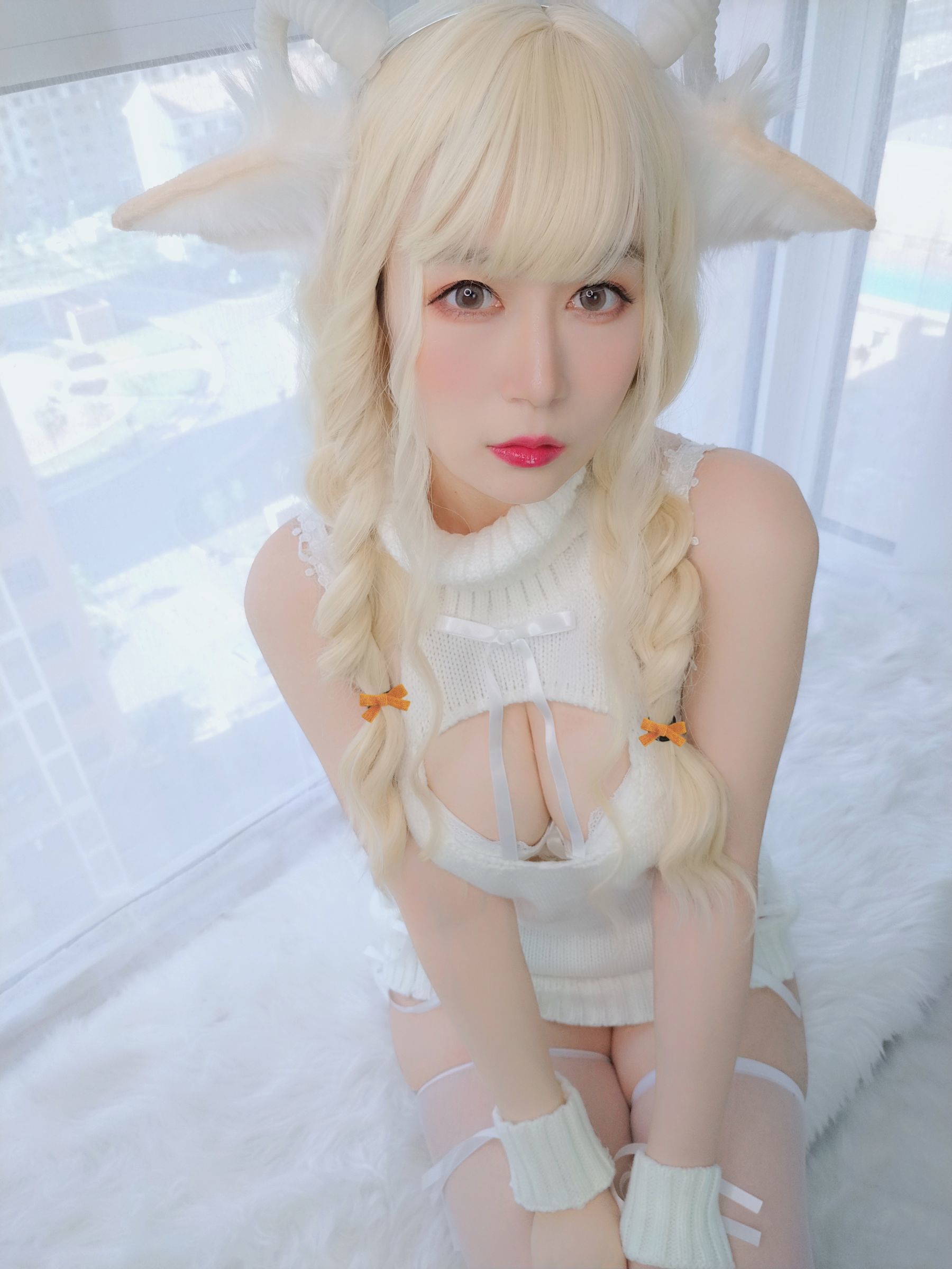 Coser小姐姐白银 – 小白羊 Cosplay-第39张