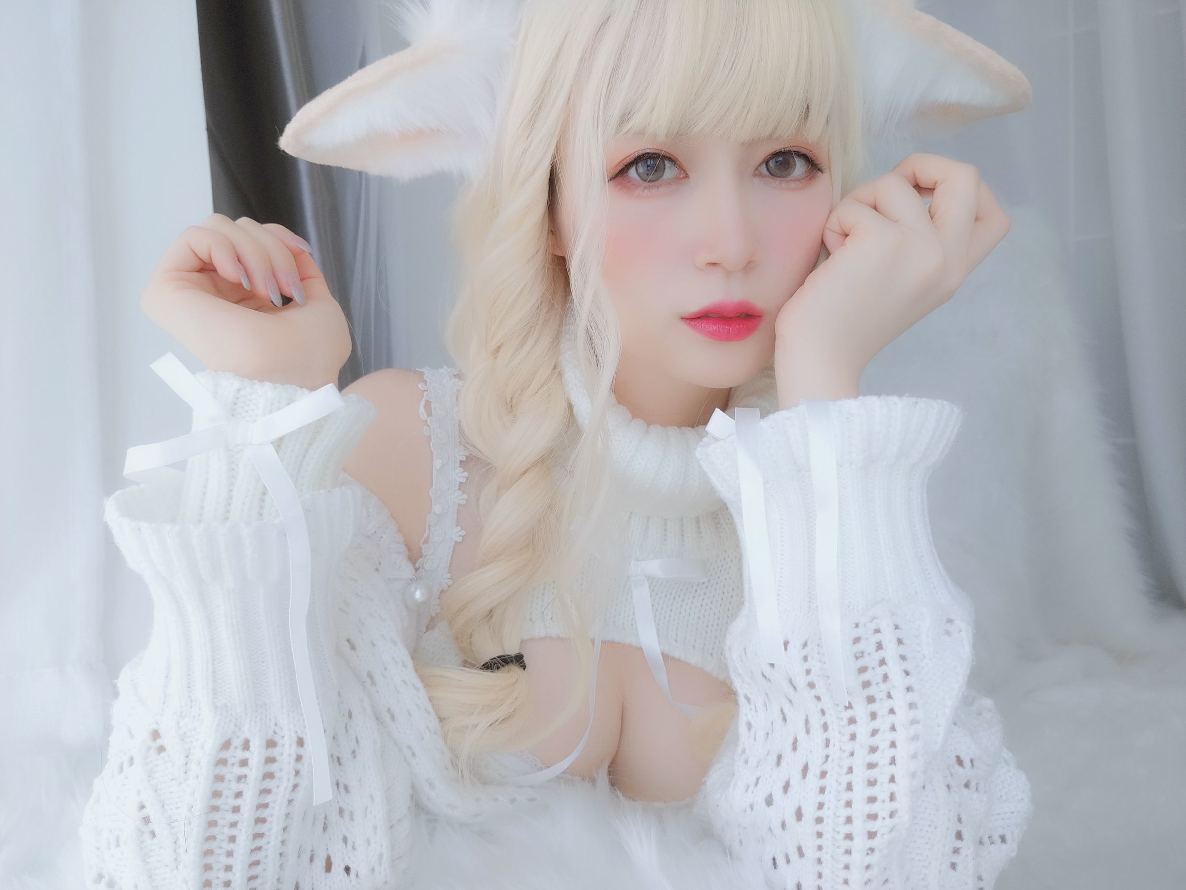 Coser小姐姐白银 – 小白羊 Cosplay-第41张