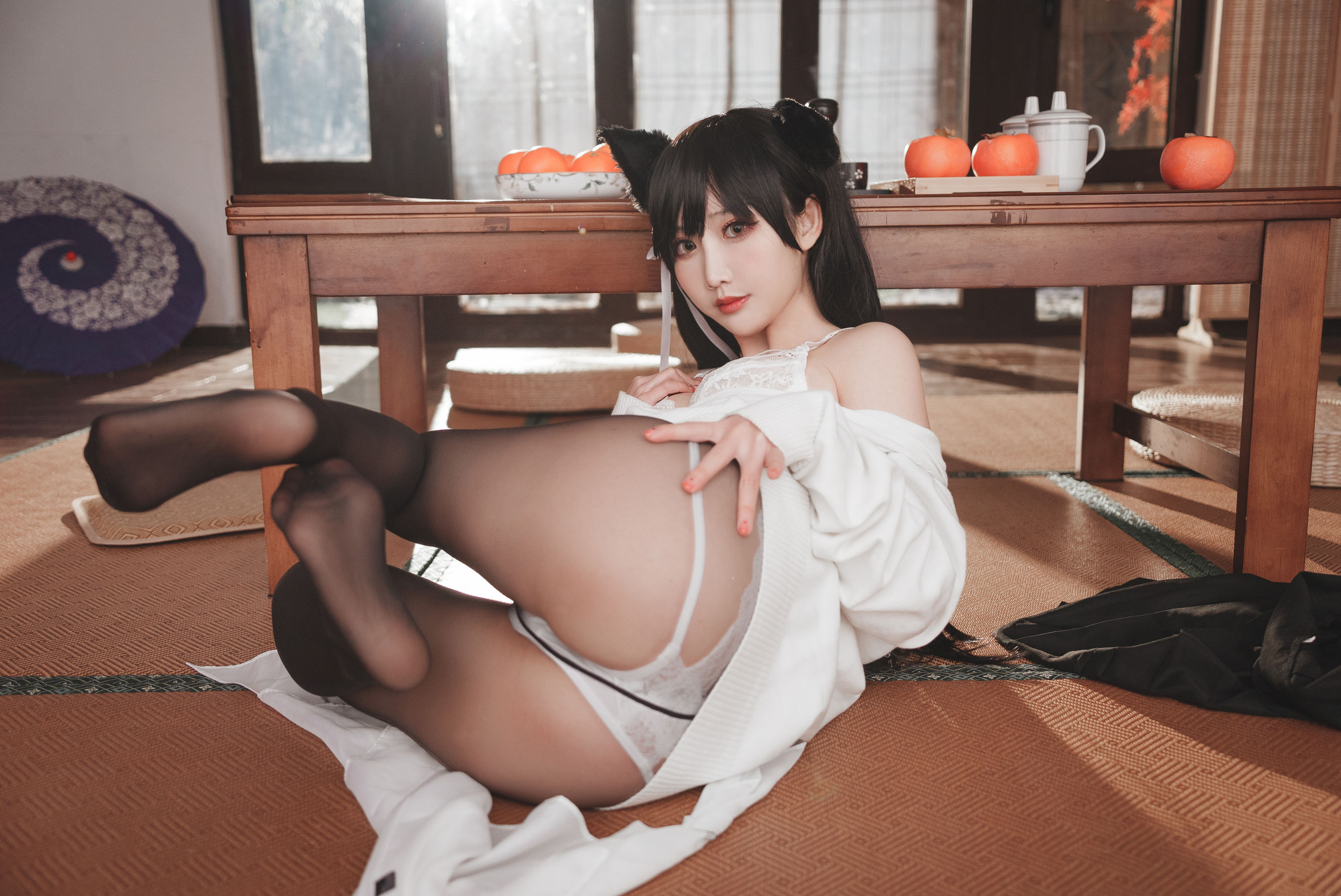 可爱人气Coser面饼仙儿 – 爱宕JK2 Cosplay-第16张