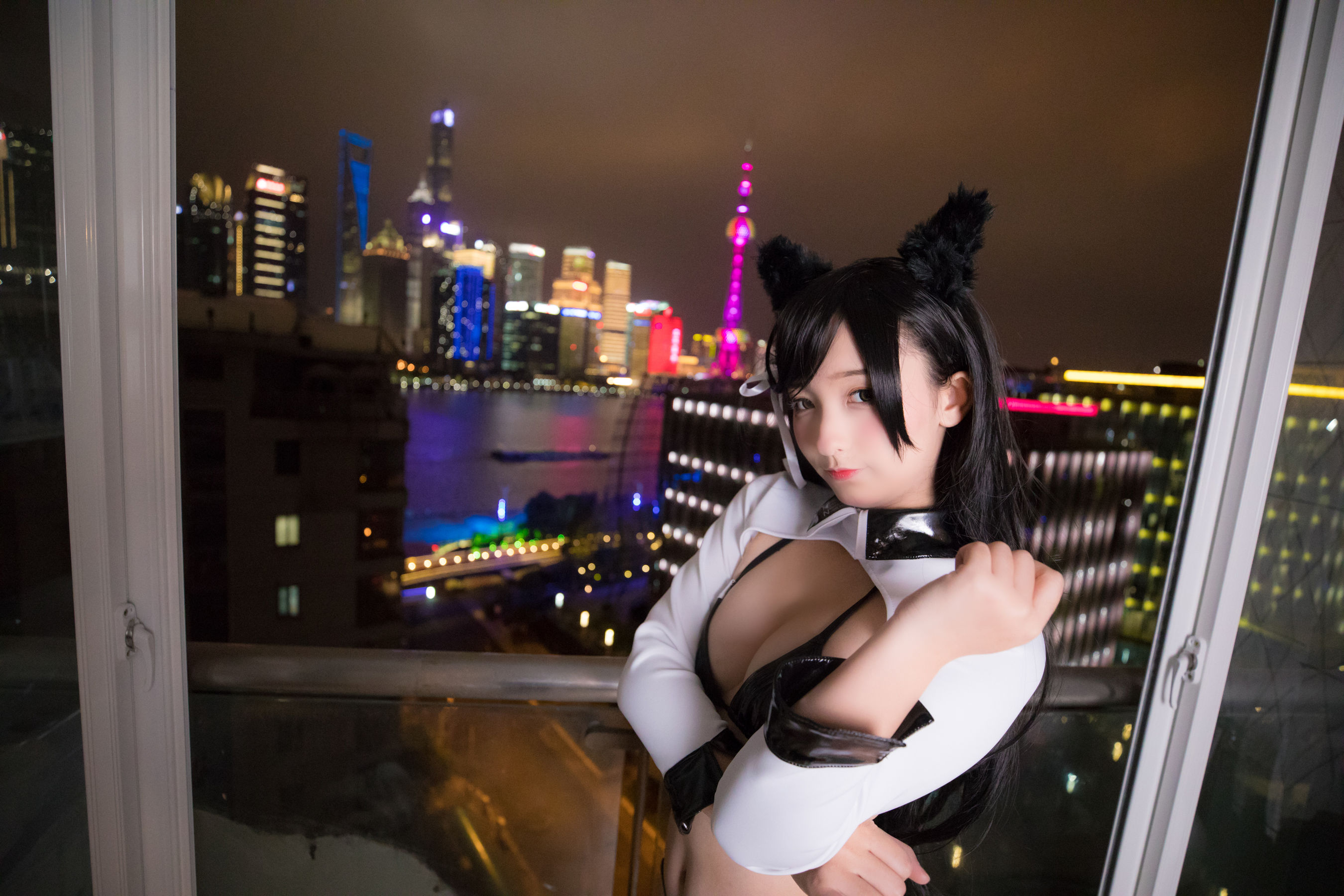[萝莉COS] 神楽板真冬 ATAGO-LATEX VER (胶袜) Cosplay-第27张