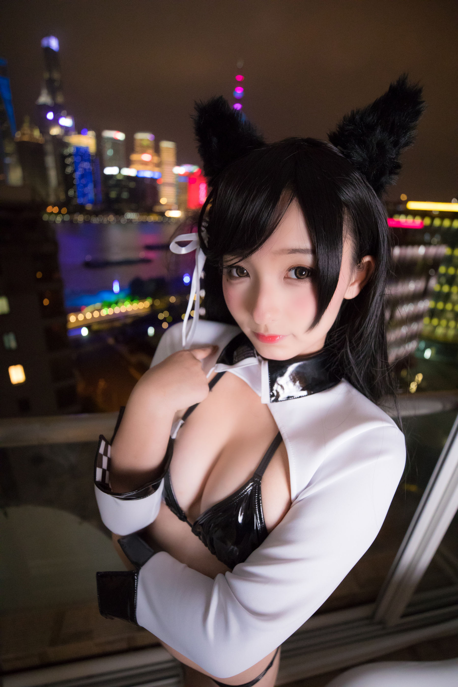 [萝莉COS] 神楽板真冬 ATAGO-LATEX VER (胶袜) Cosplay-第29张