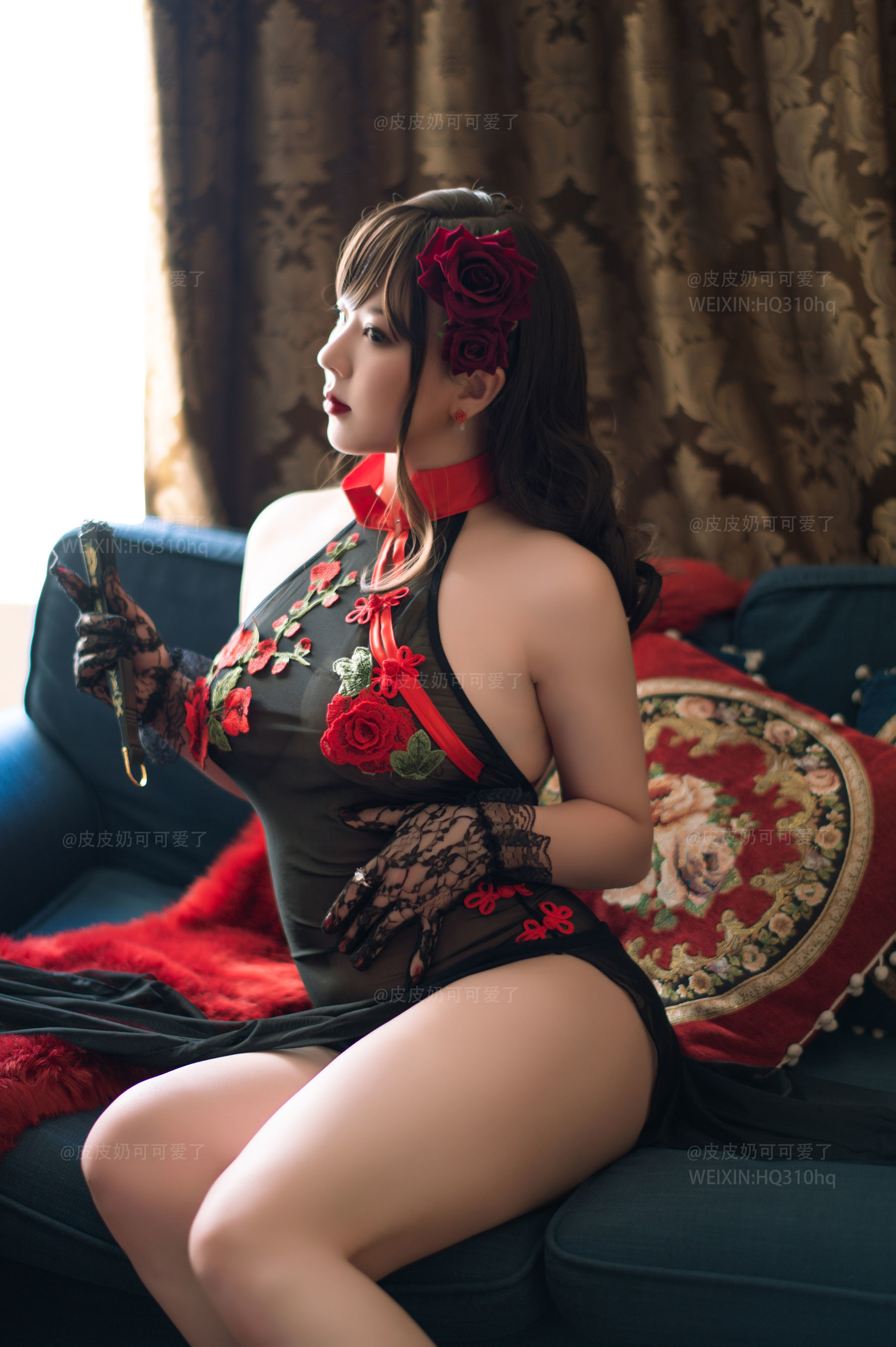 皮皮奶可可爱了啦 玫瑰 Cosplay-第26张