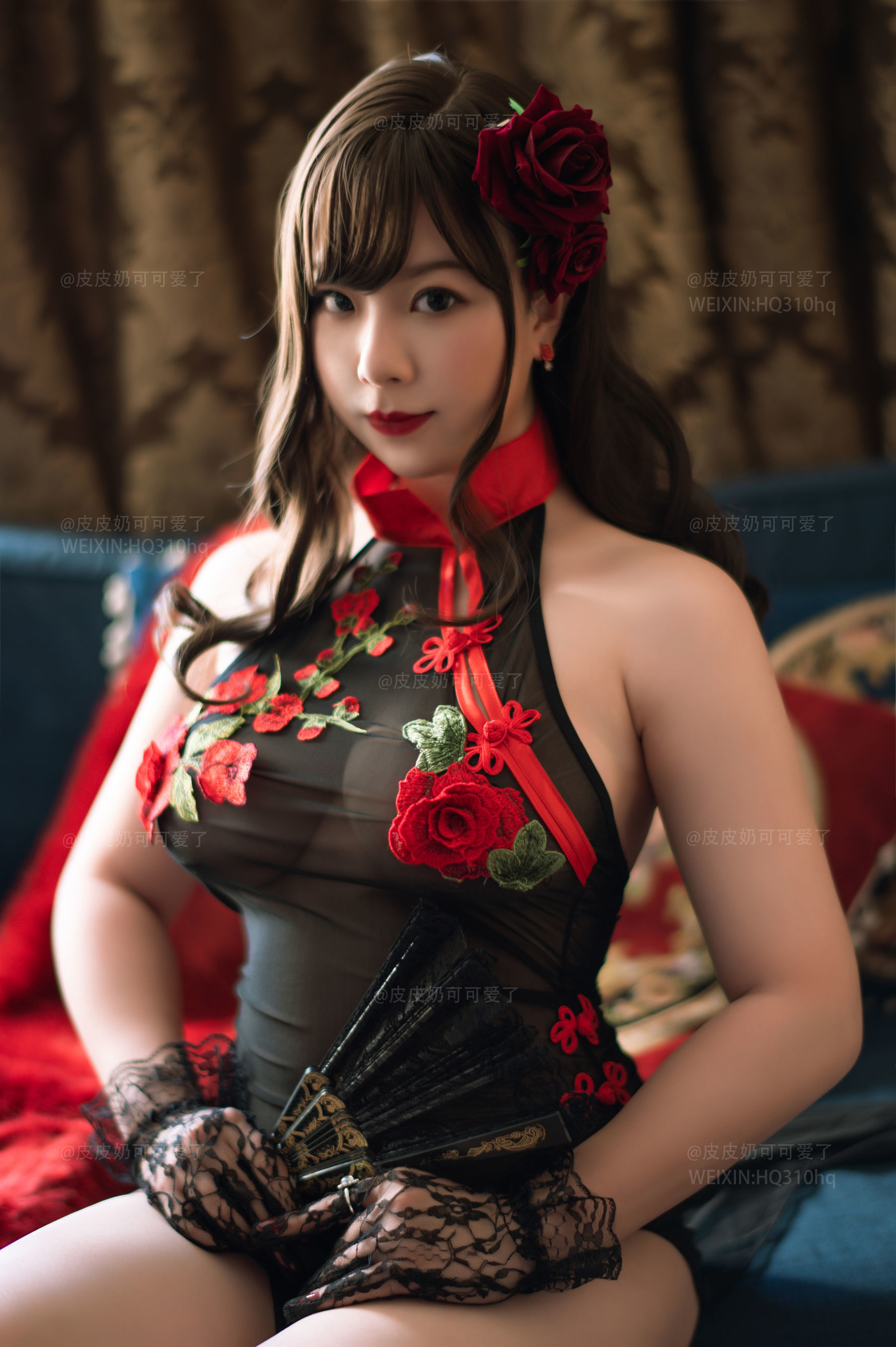 皮皮奶可可爱了啦 玫瑰 Cosplay-第27张