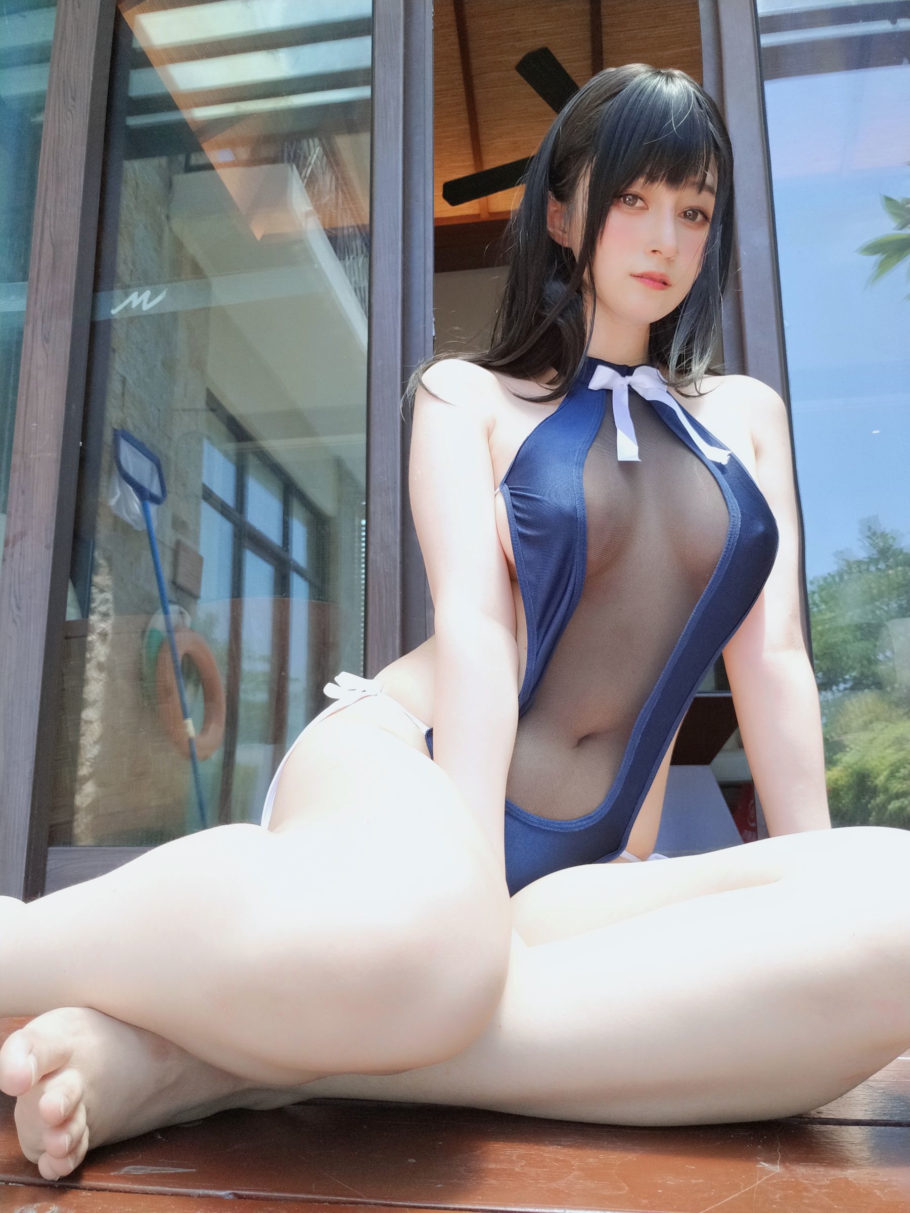 Coser小姐姐白银 – 镂空泳衣 Cosplay-第56张