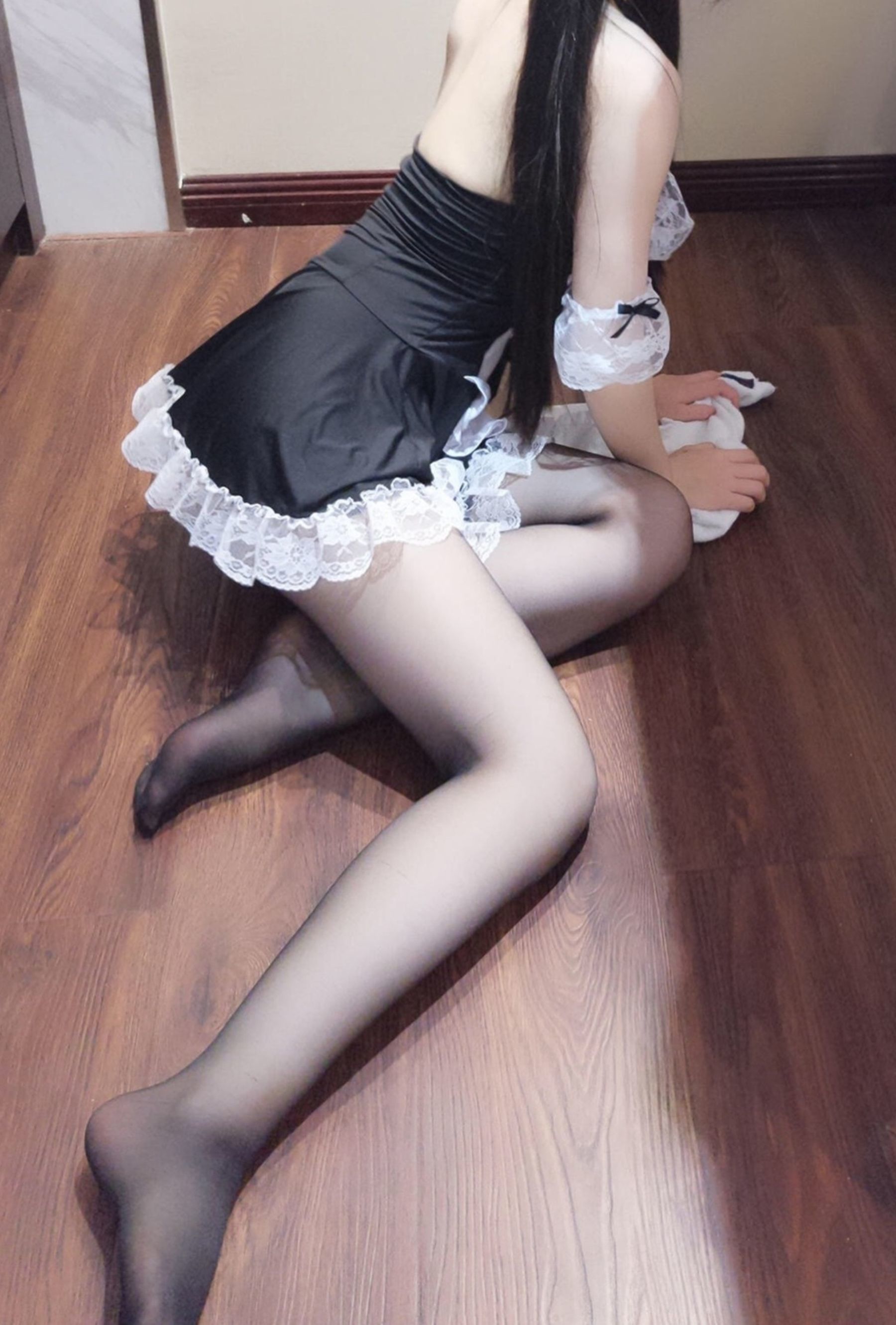 双马尾少女赛高酱作品 – 小厨娘女仆 Cosplay-第1张