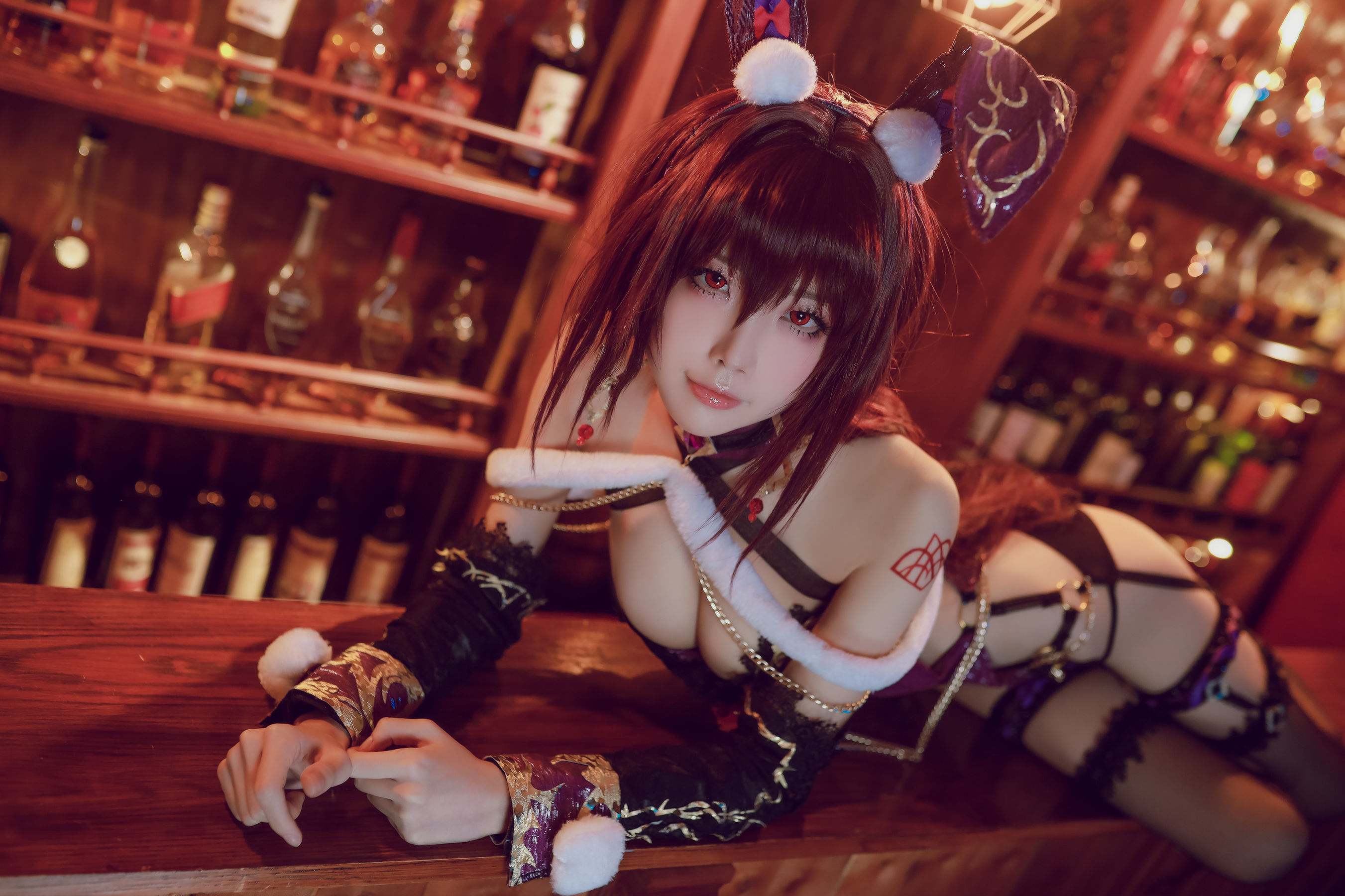 [Cosplay写真] 动漫博主水淼aqua – 斯卡哈 Cosplay-第34张