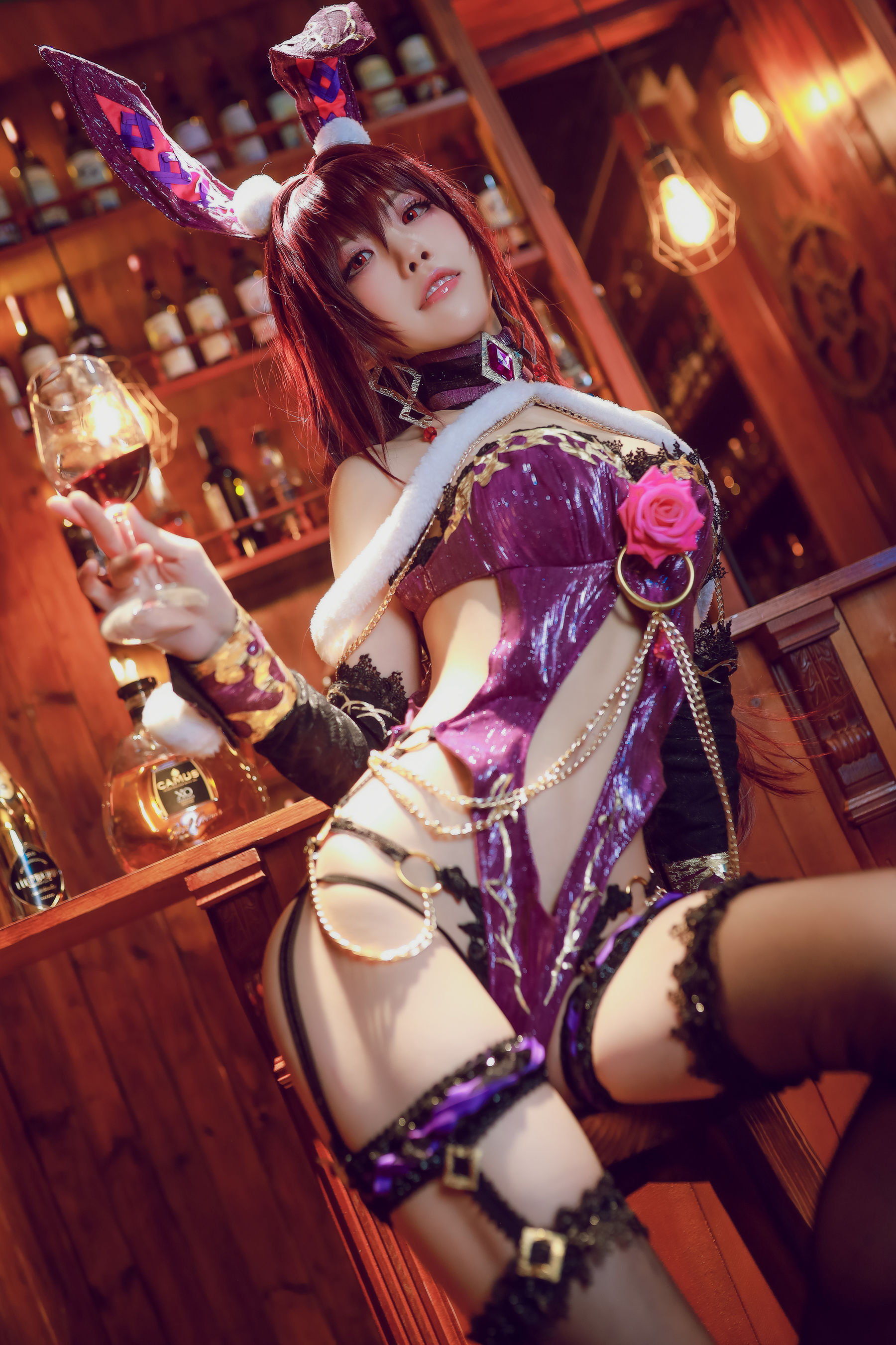 [Cosplay写真] 动漫博主水淼aqua – 斯卡哈 Cosplay-第33张