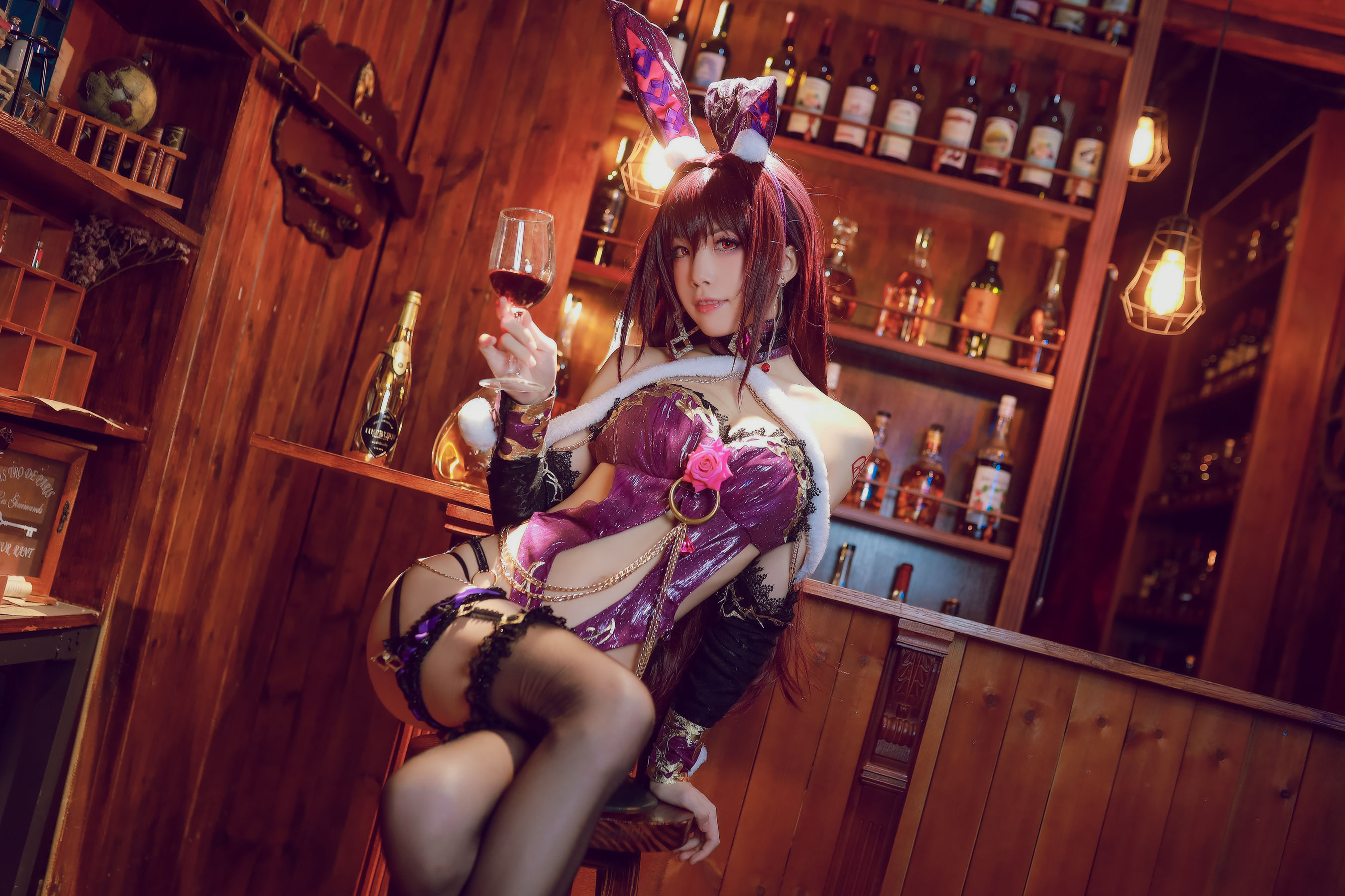 [Cosplay写真] 动漫博主水淼aqua – 斯卡哈 Cosplay-第36张