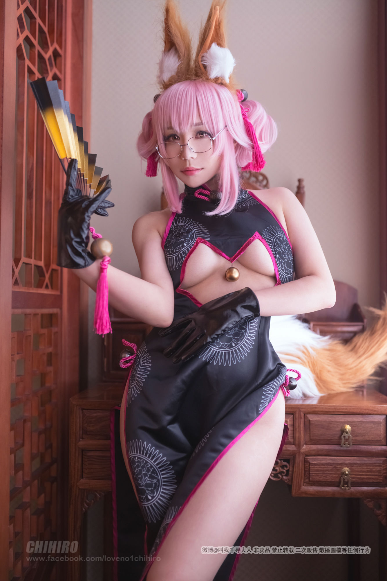 Cos妹子千寻 – 玉藻前Caster2 Cosplay-第28张