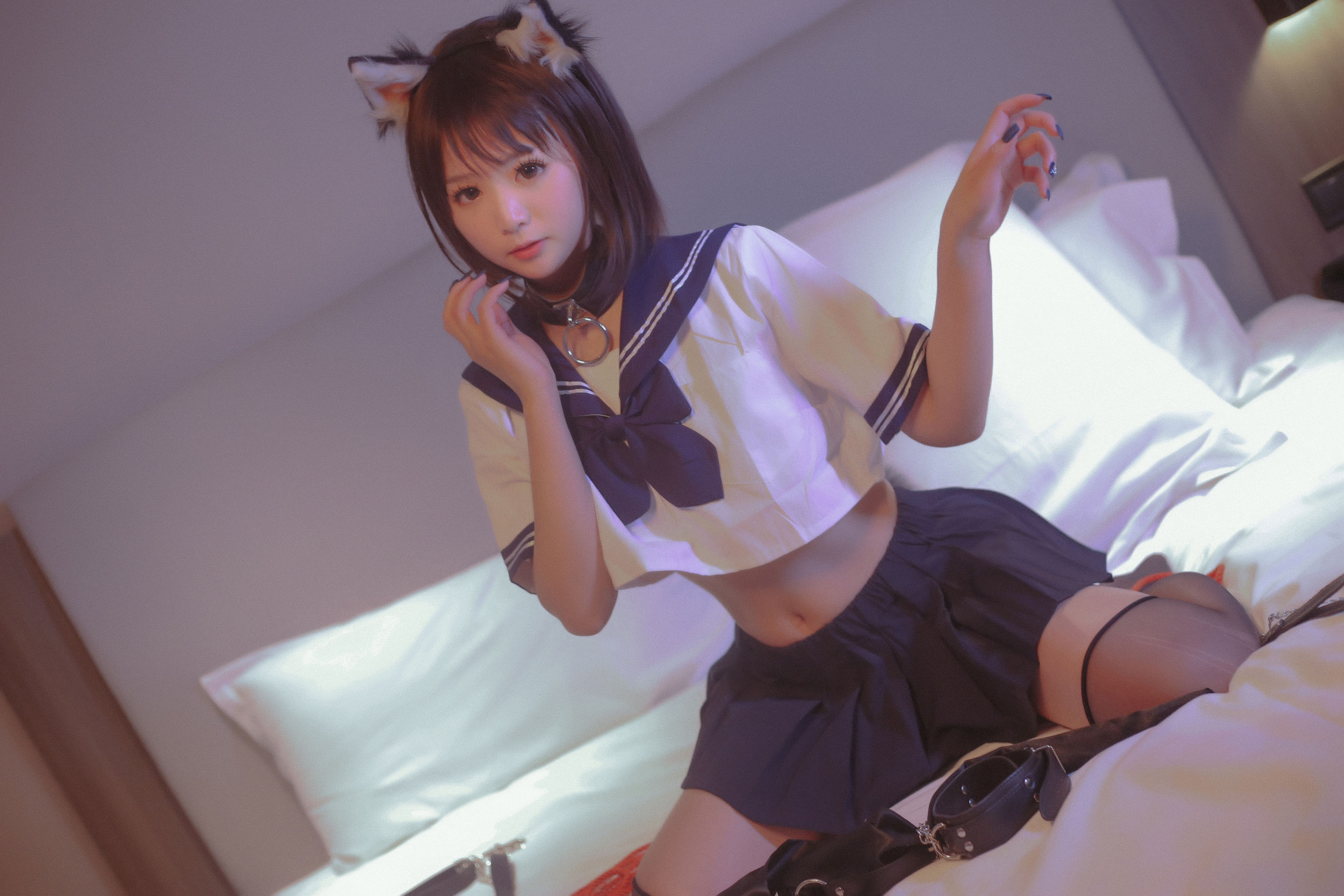 萌妹是青水 猫耳调教 Cosplay-第25张