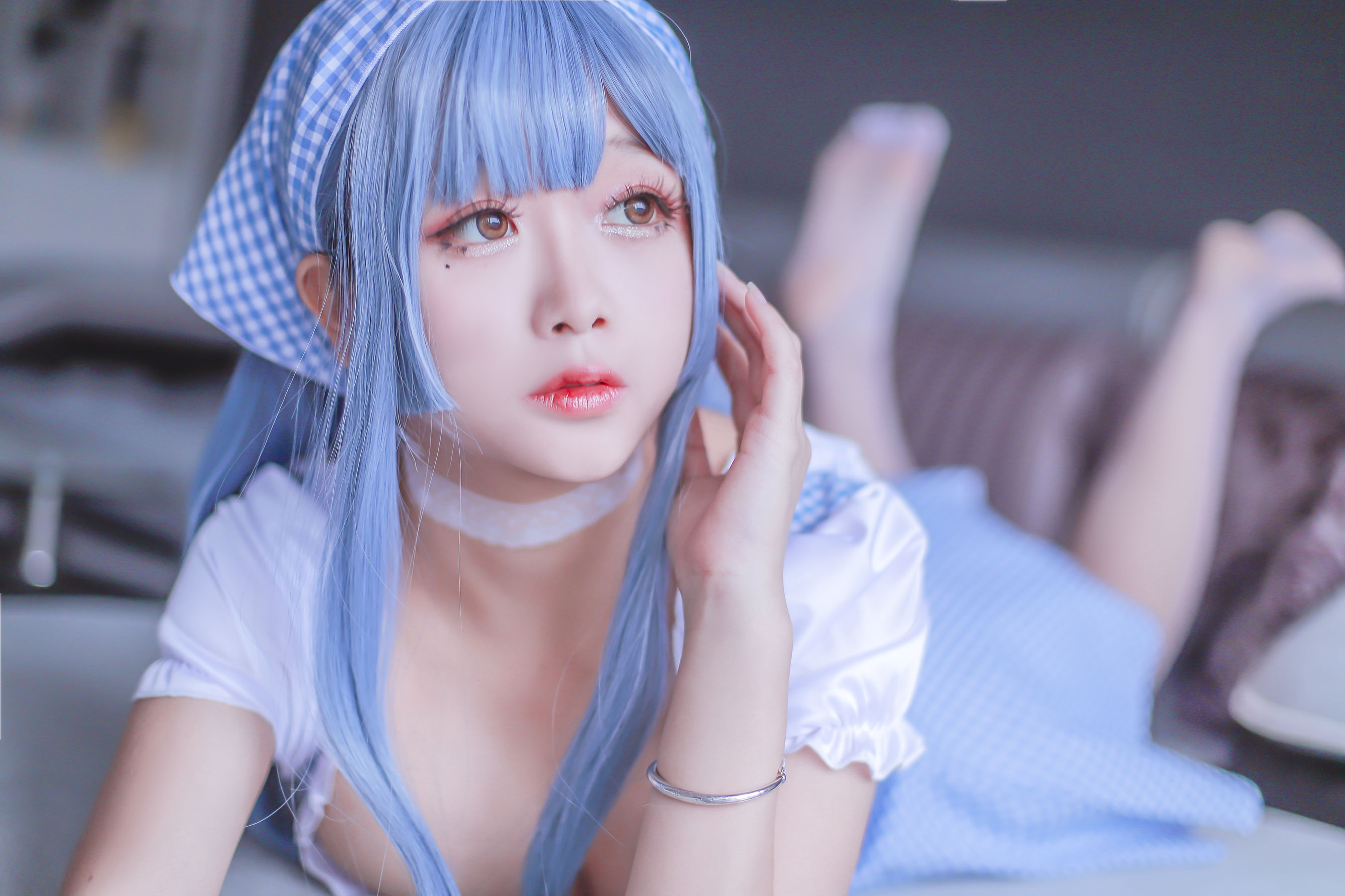 Cosplay日奈娇 蓝色女仆 Cosplay-第30张