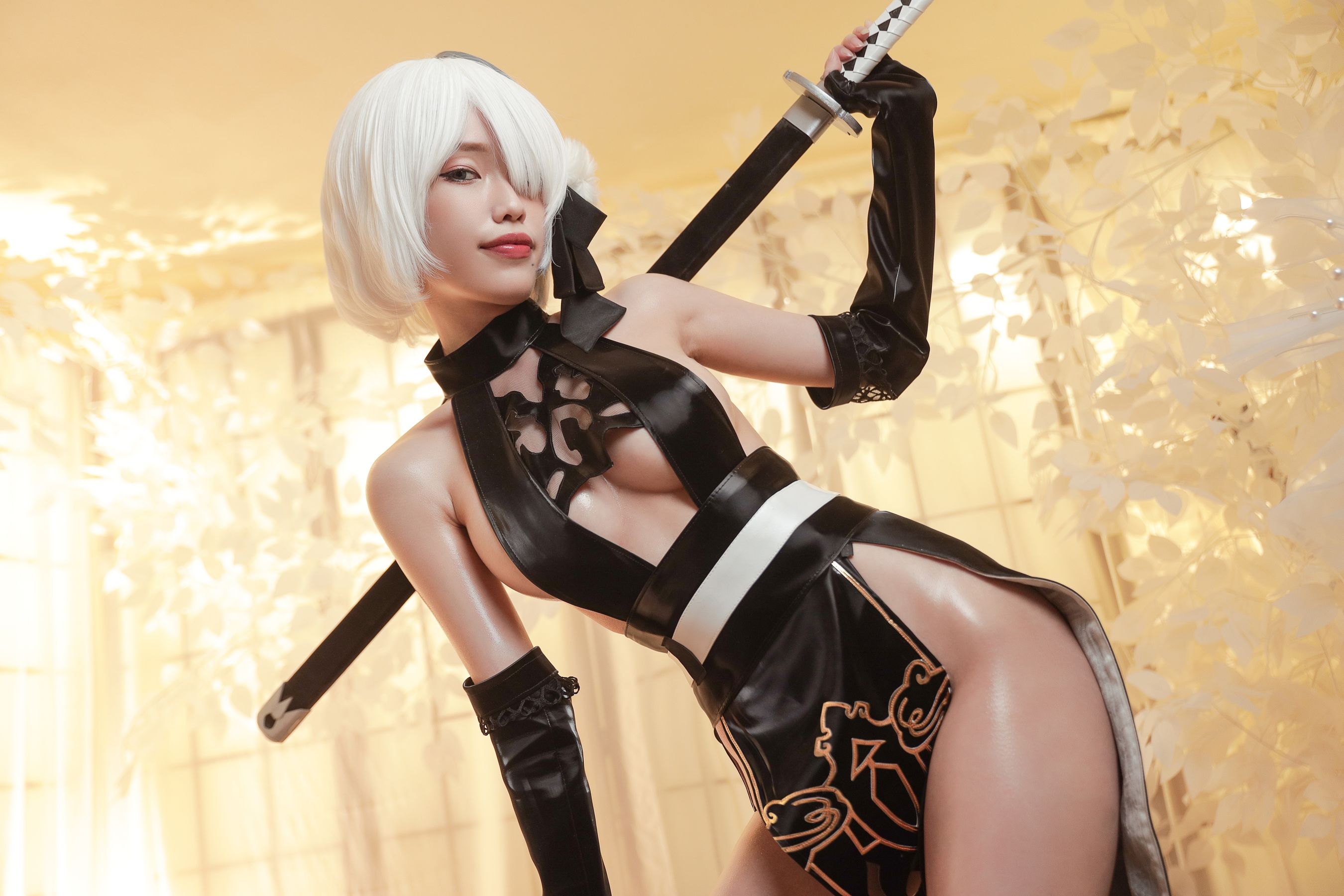 eliza喵喵 – 2B忍者 Cosplay-第1张