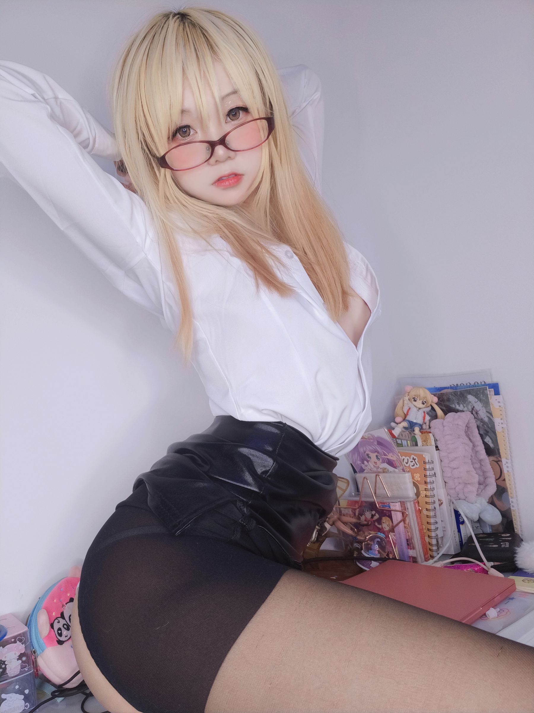 萌妹子Coser摇摇乐yoyo – 在宅勤務の一日 Cosplay-第29张