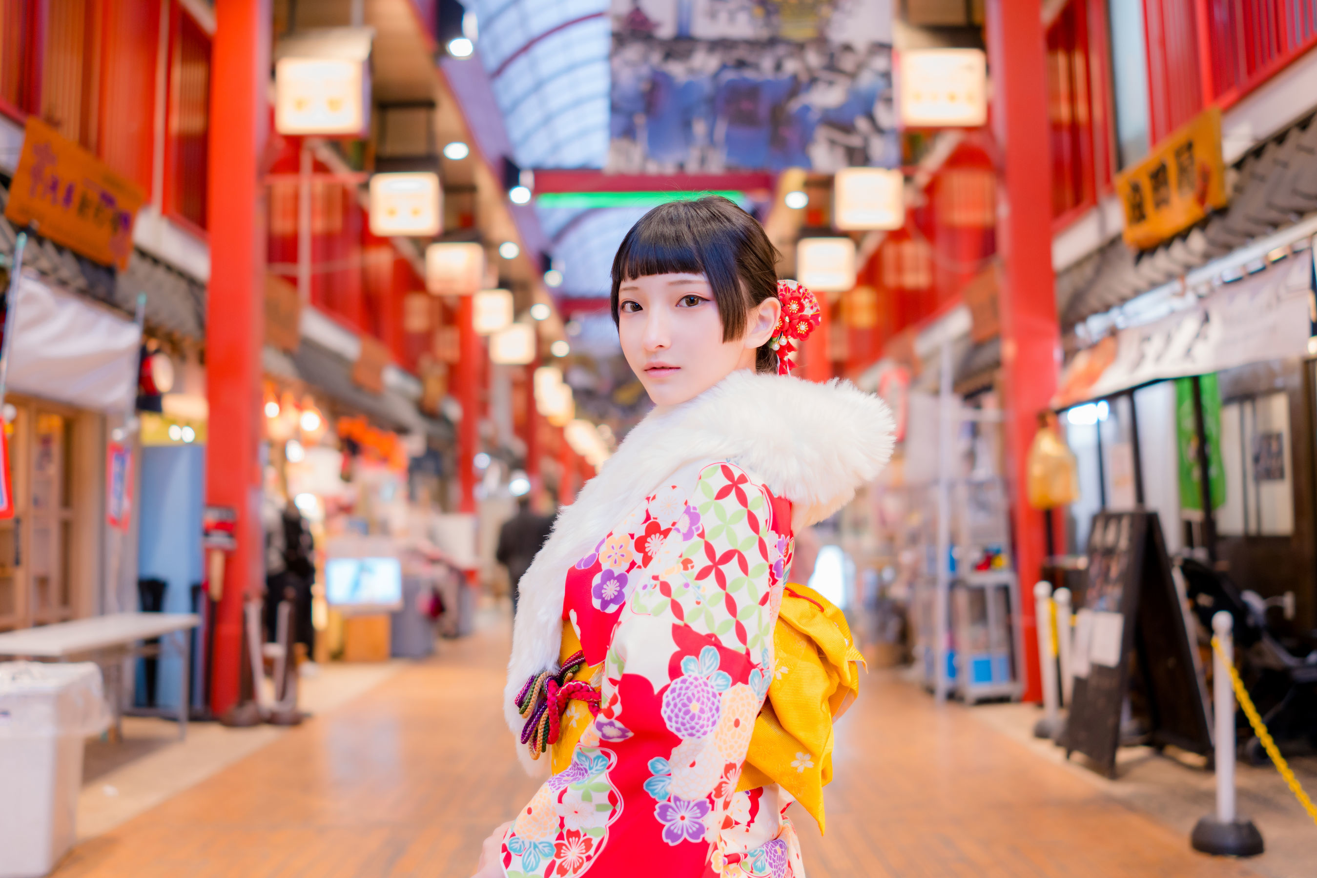 [Fantasy Factory] 小丁Cosplay – 和服 猫女女仆 Cosplay-第39张