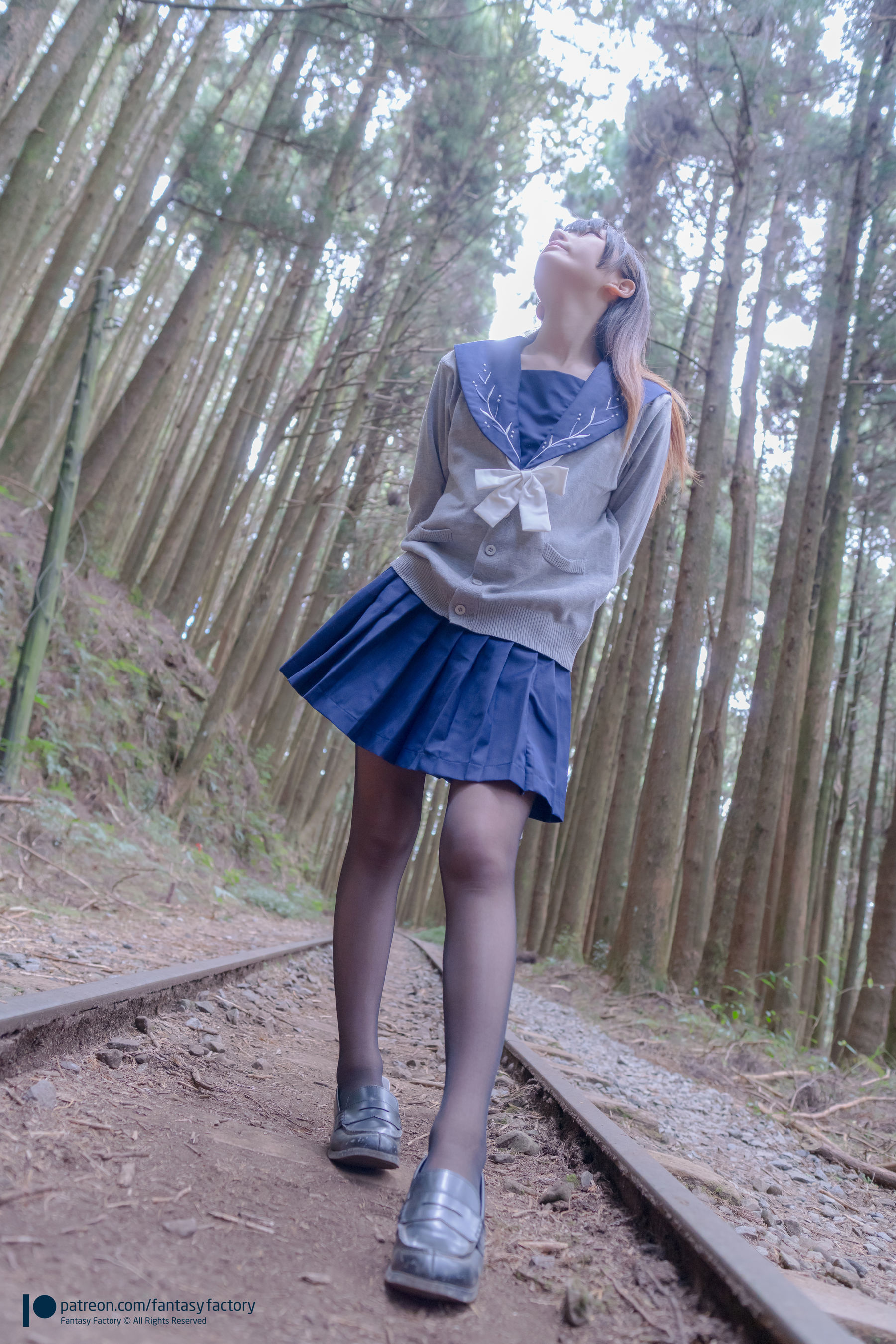 [Fantasy Factory] 小丁Cosplay – JK制服 水手小兔 外拍 Cosplay-第29张
