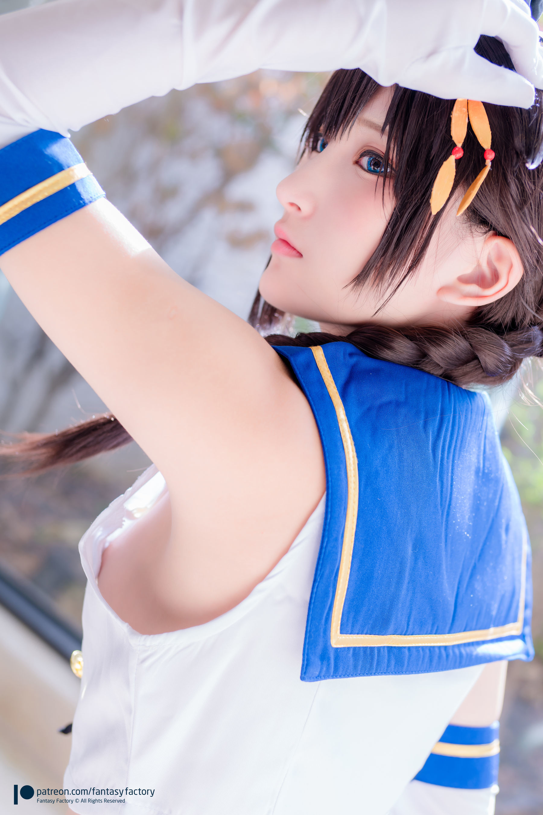 [Fantasy Factory] 小丁Cosplay – JK制服 水手小兔 外拍 Cosplay-第31张