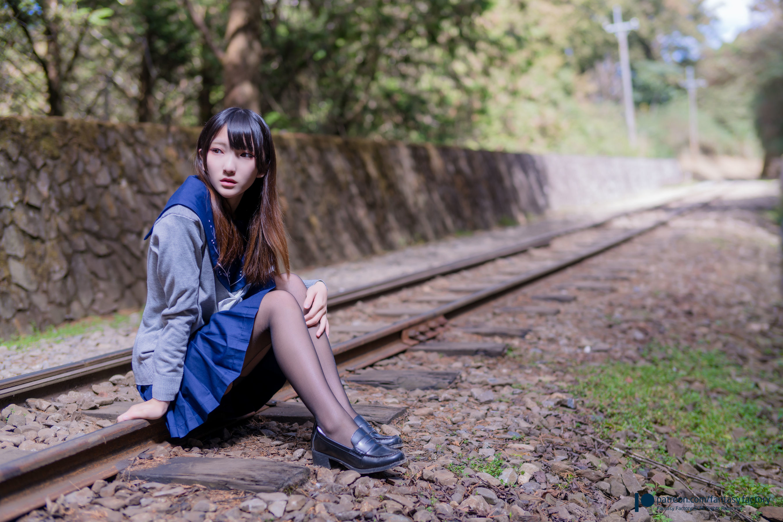 [Fantasy Factory] 小丁Cosplay – JK制服 水手小兔 外拍 Cosplay-第34张