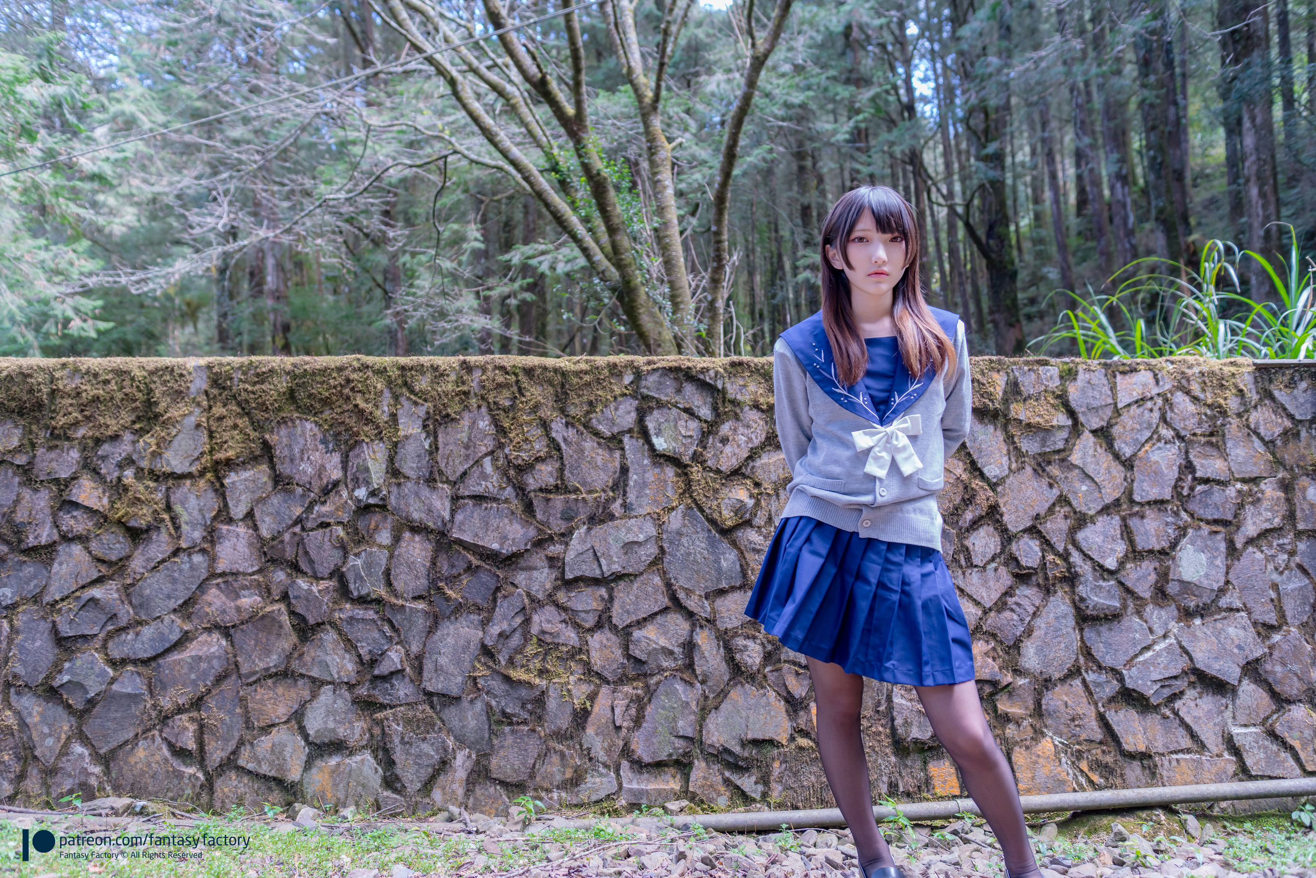[Fantasy Factory] 小丁Cosplay – JK制服 水手小兔 外拍 Cosplay-第35张