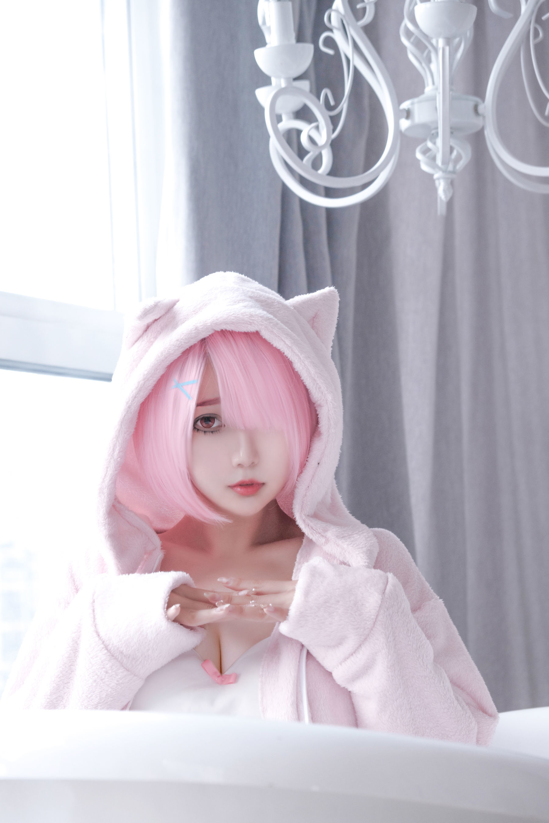 eloise软软 – 纯欲拉姆 Cosplay-第28张