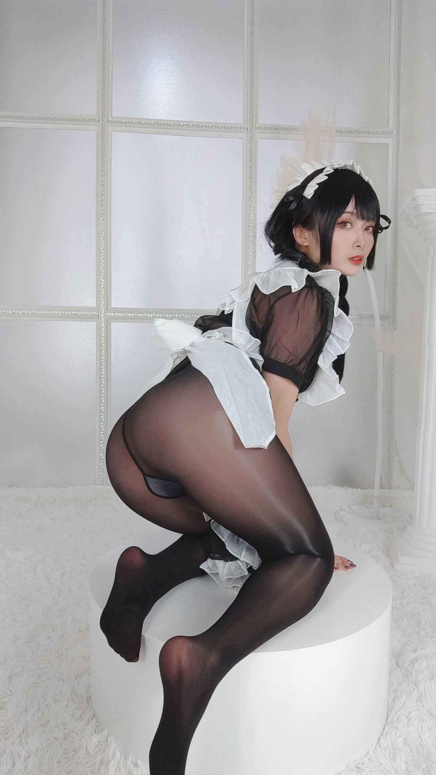 动漫博主洛璃LoLiSAMA – 黑丝女仆 Cosplay-第23张