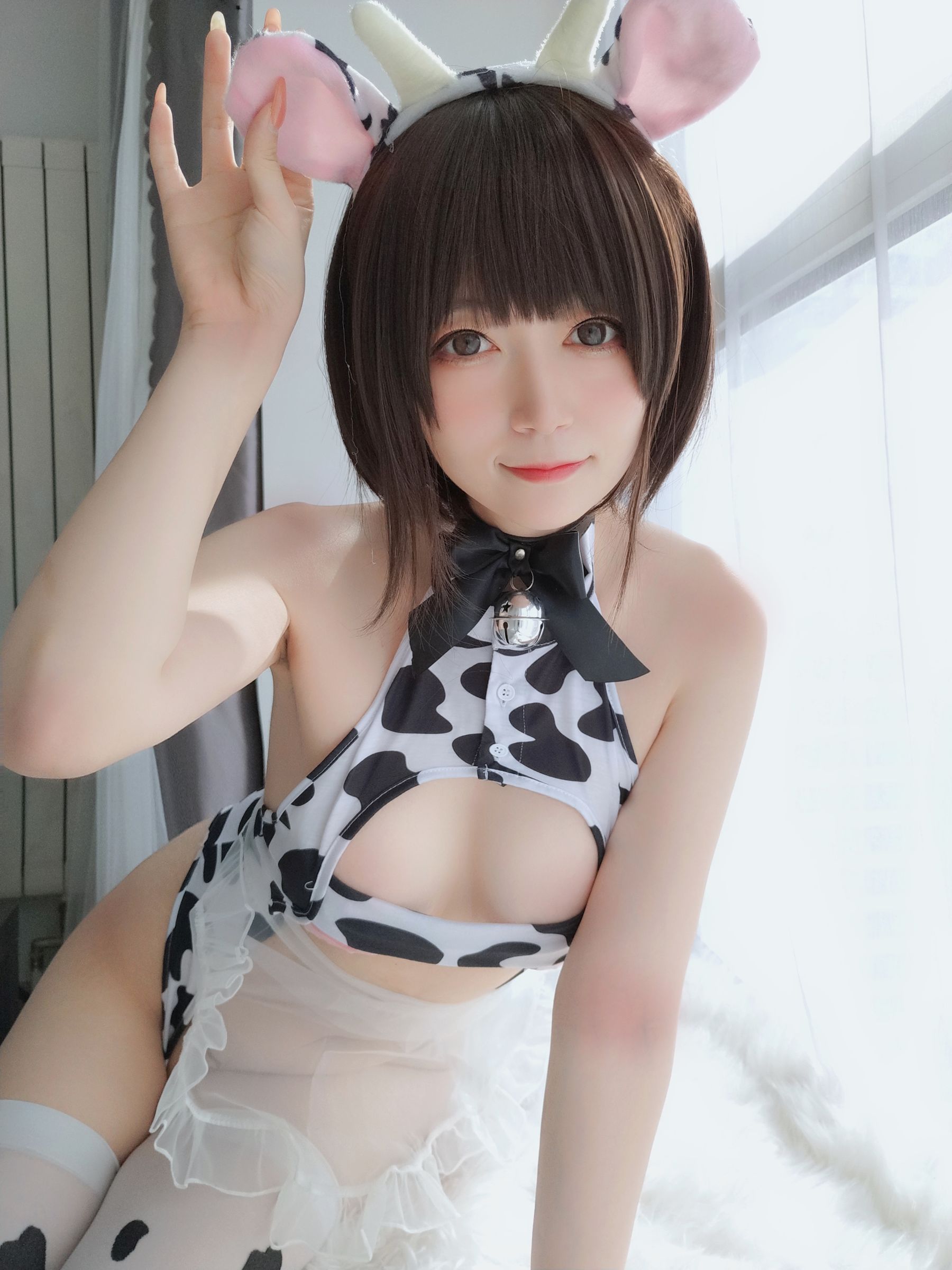 Coser小姐姐白银 – 可爱奶牛 Cosplay-第3张