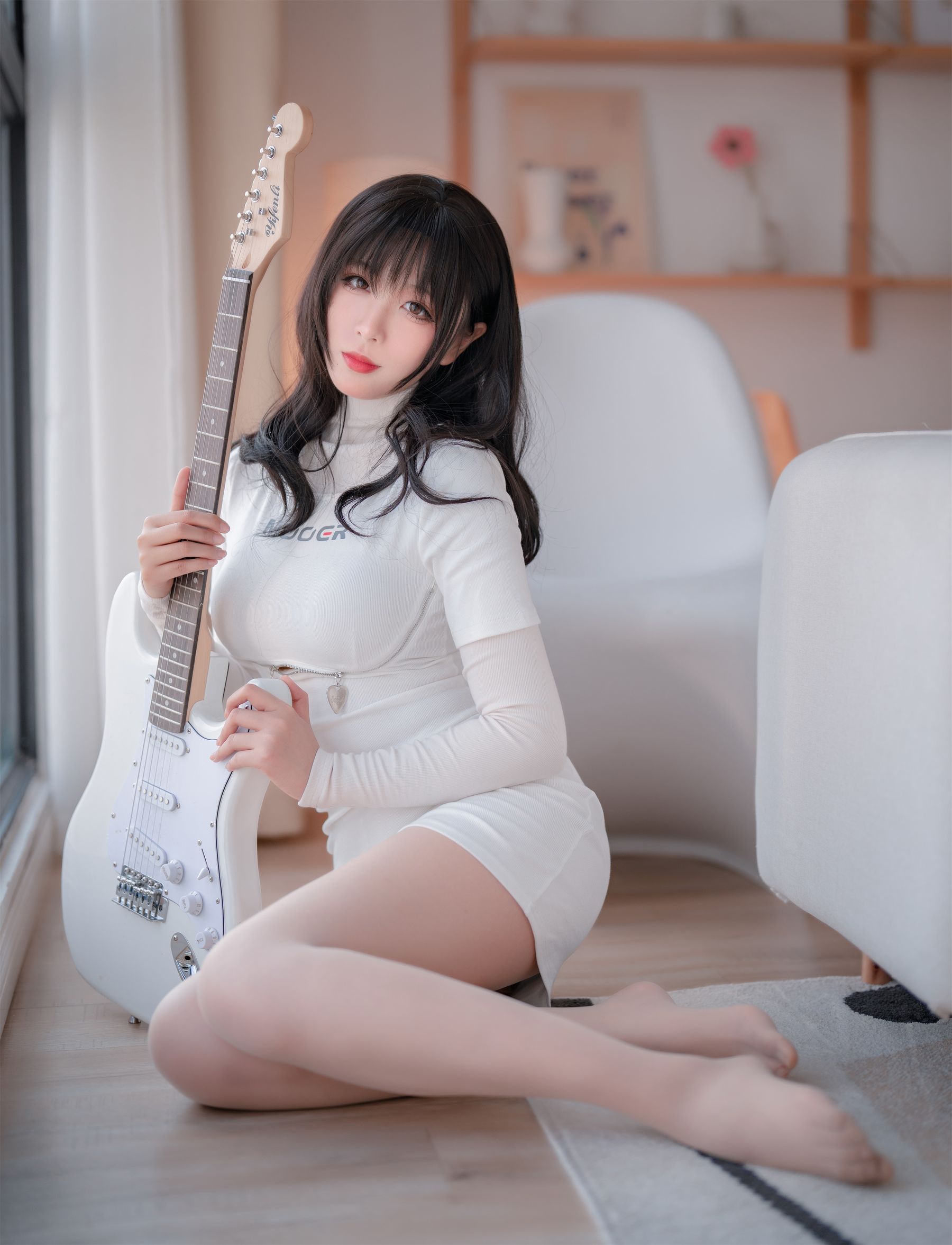 轩萧学姐 – 吉他妹妹 肉丝套 Cosplay-第27张