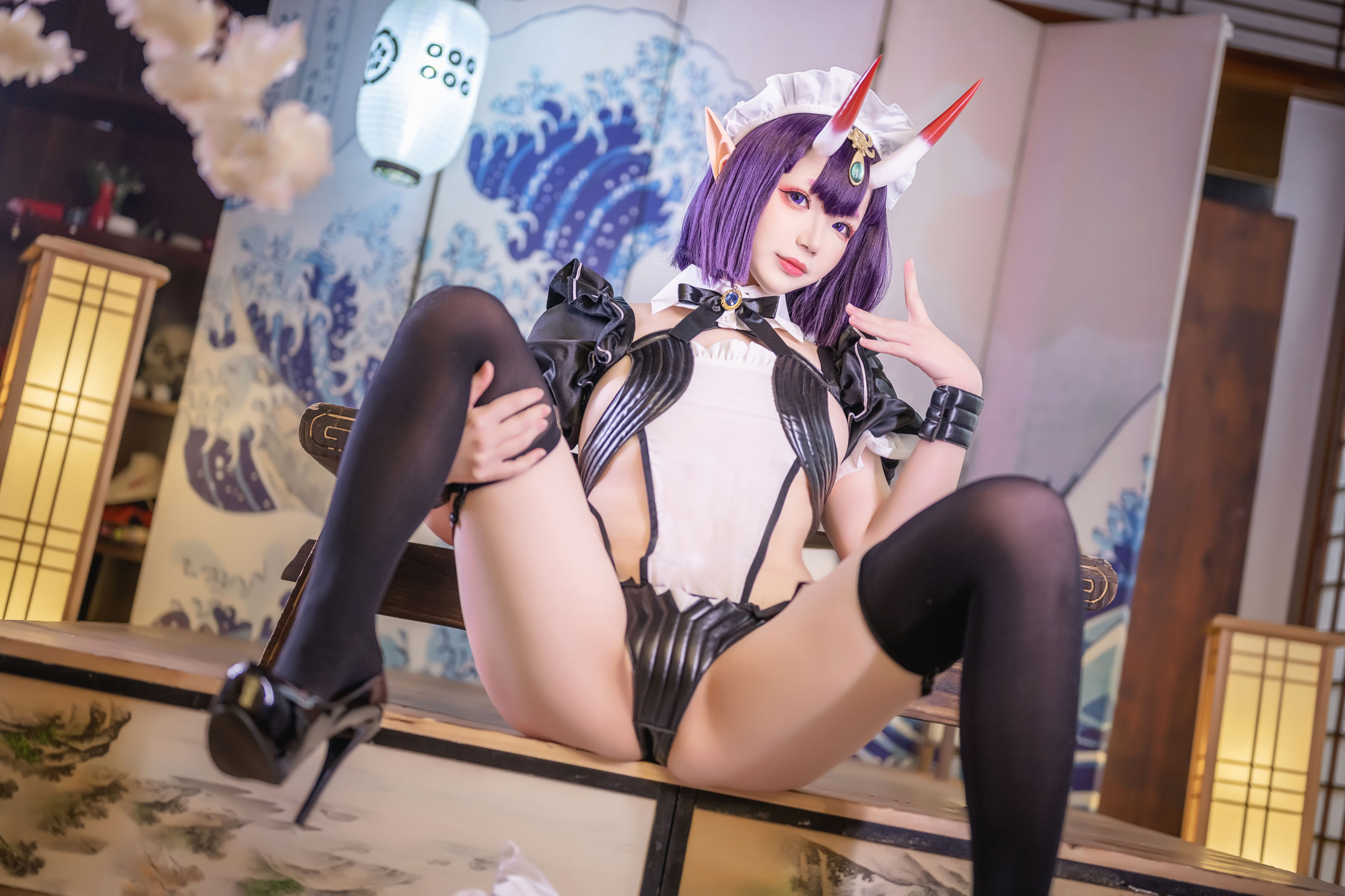 Cos小姐姐雪琪 – 酒吞童子女仆 Cosplay-第26张